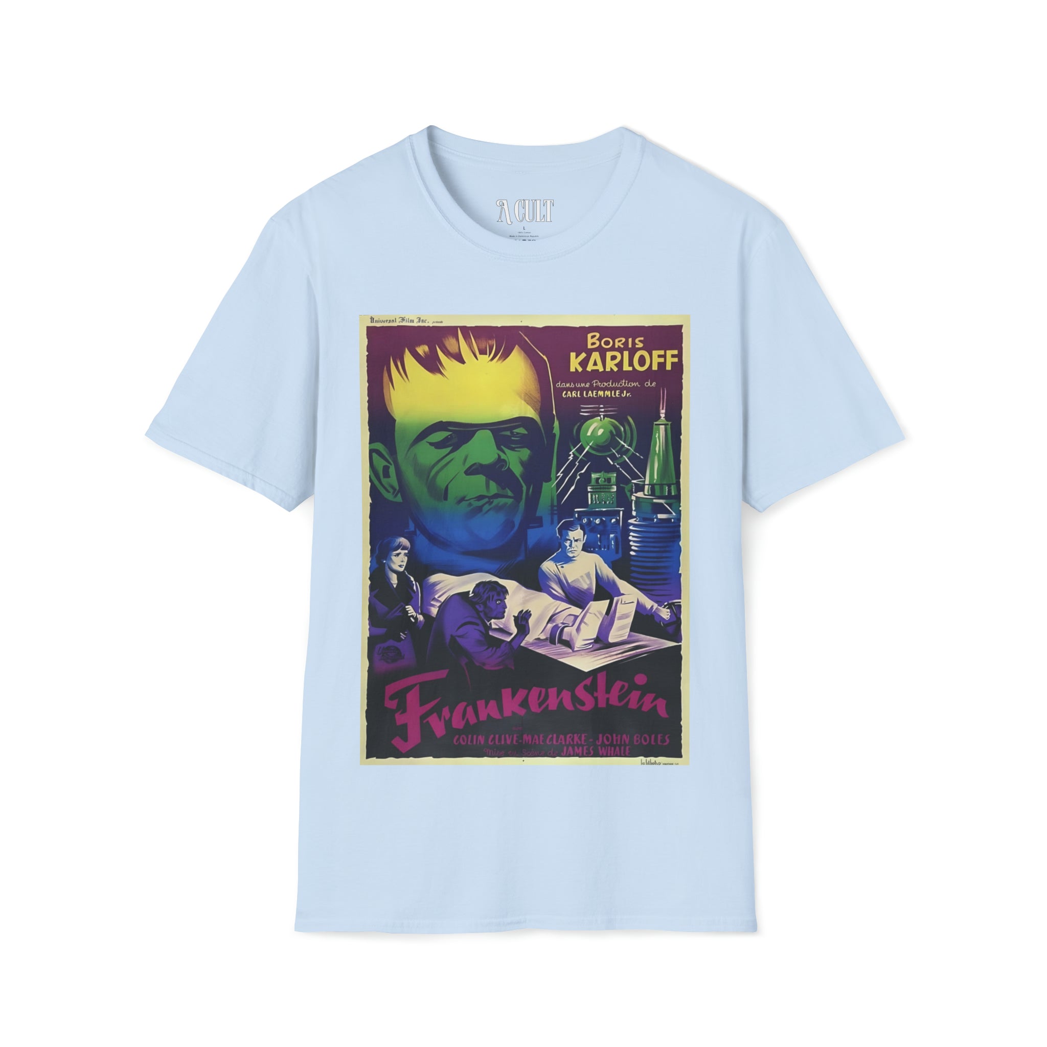 Frankenstein - is Boris Karloff - Unisex Soft-Style T-Shirt