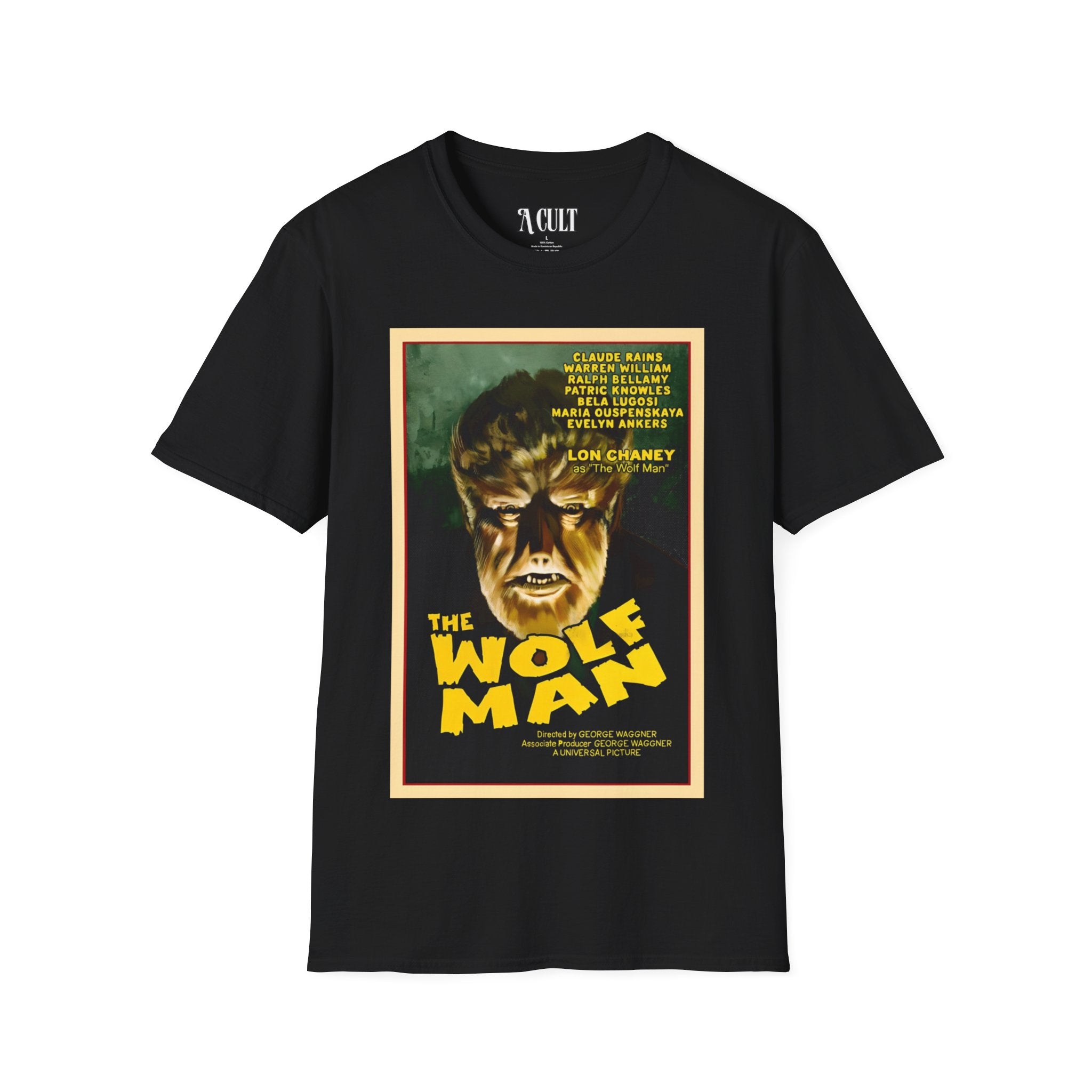 The Wolf Man - Face - Unisex Soft-Style T-Shirt