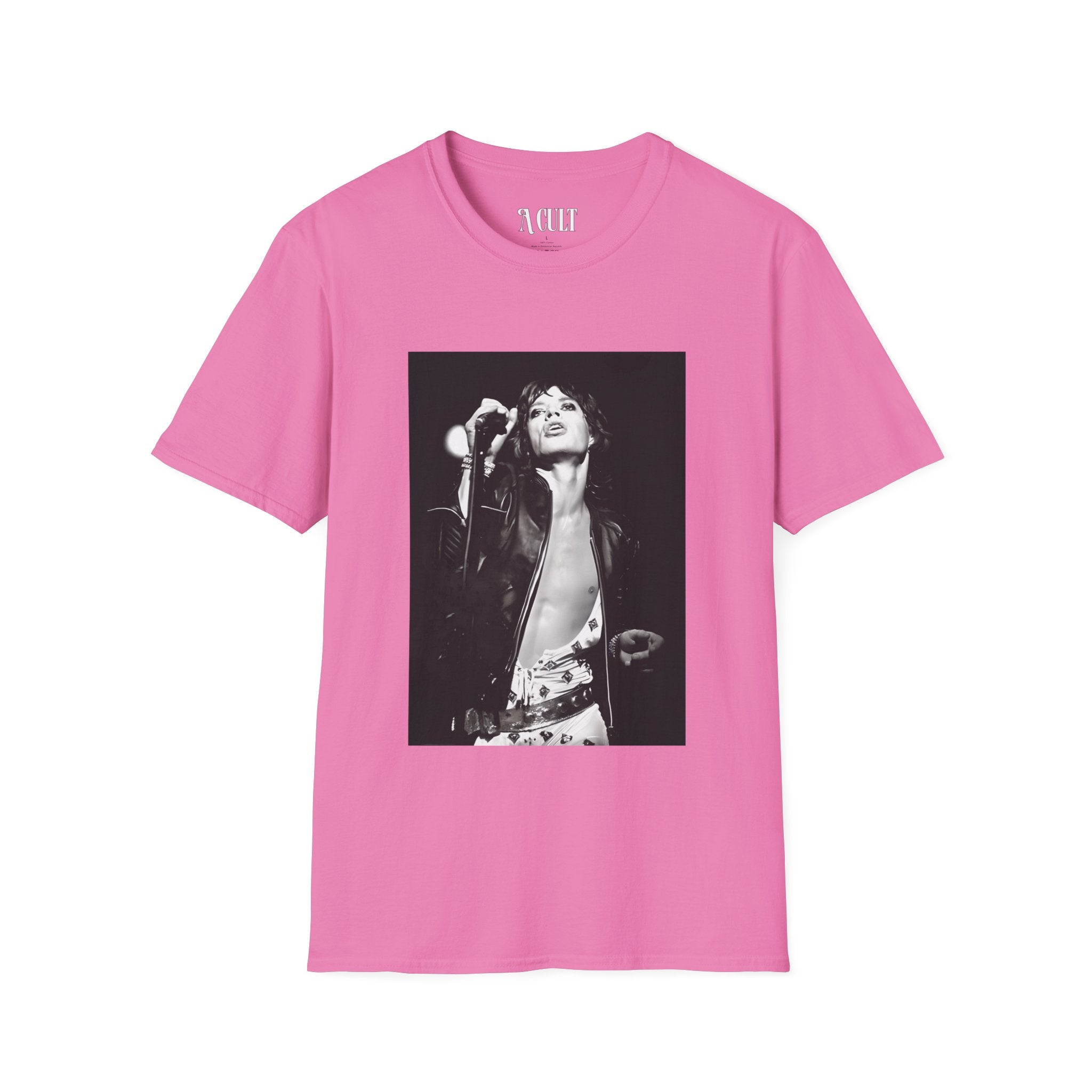 The Rolling Stones - Icon - Who The F... with Mick Front - Unisex Soft-Style T-Shirt