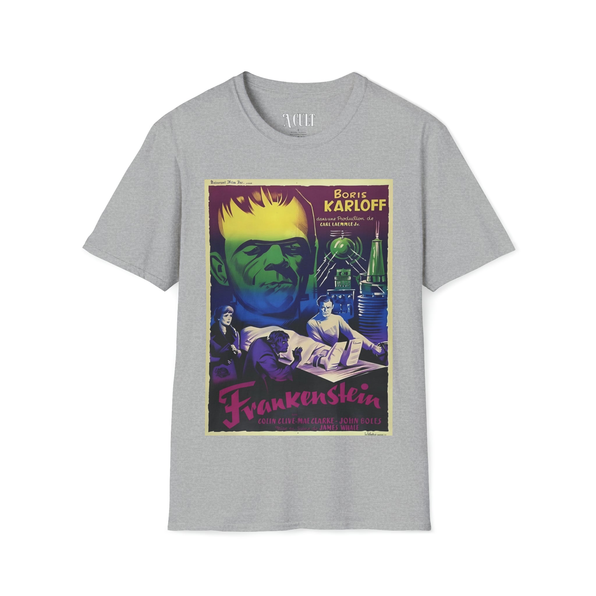 Frankenstein - is Boris Karloff - Unisex Soft-Style T-Shirt