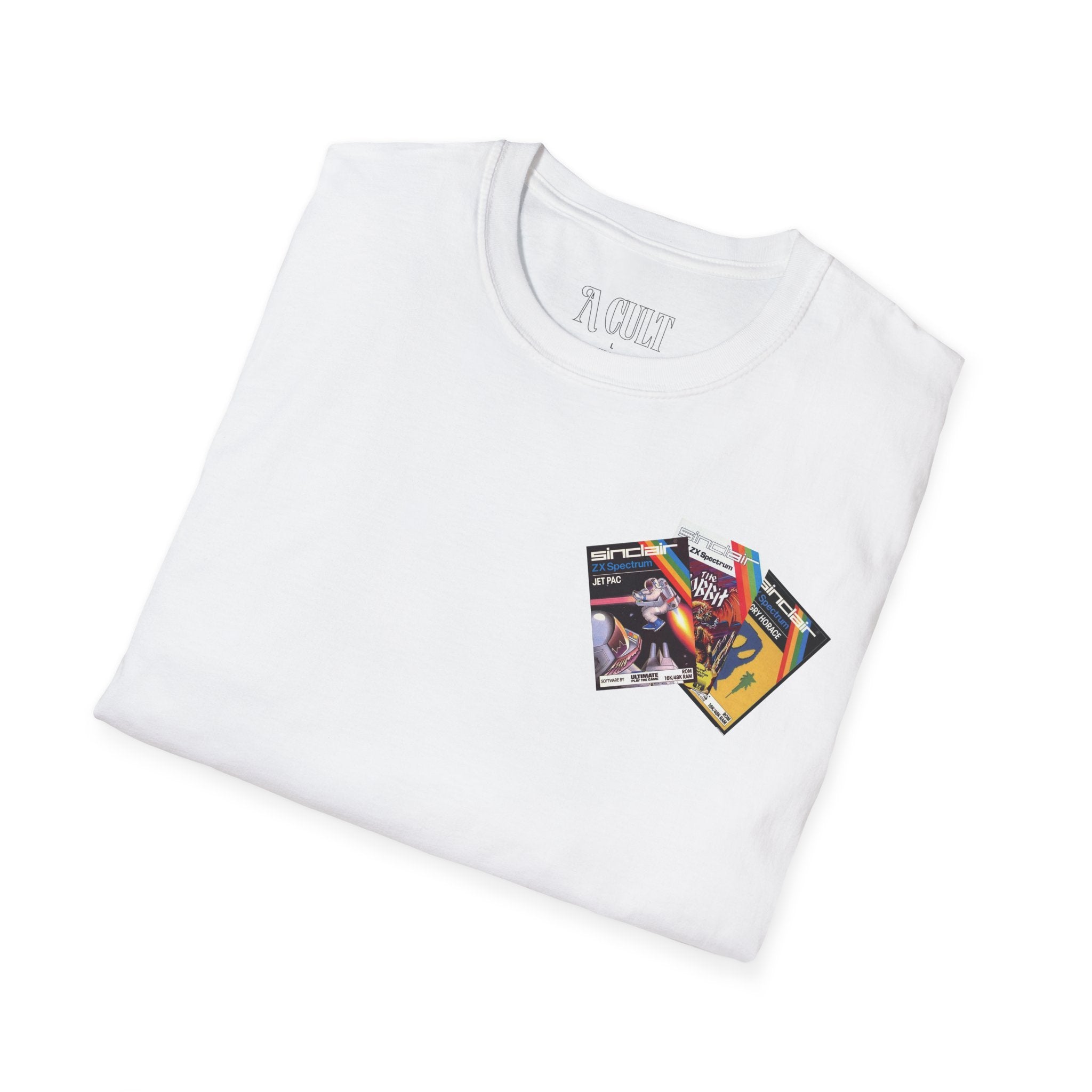 Spectrum ZX - Logo & Games - Unisex Soft-Style T-Shirt