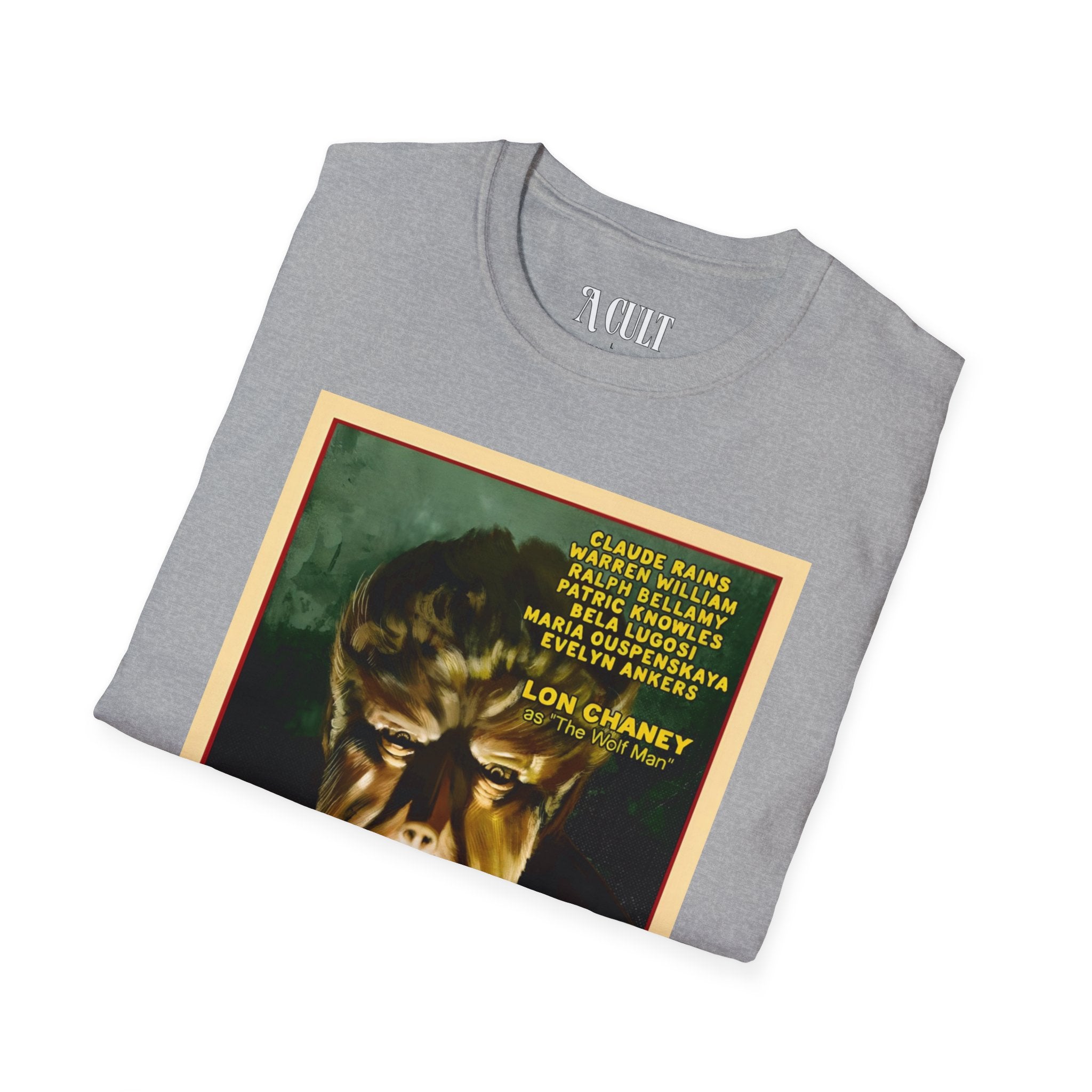 The Wolf Man - Face - Unisex Soft-Style T-Shirt