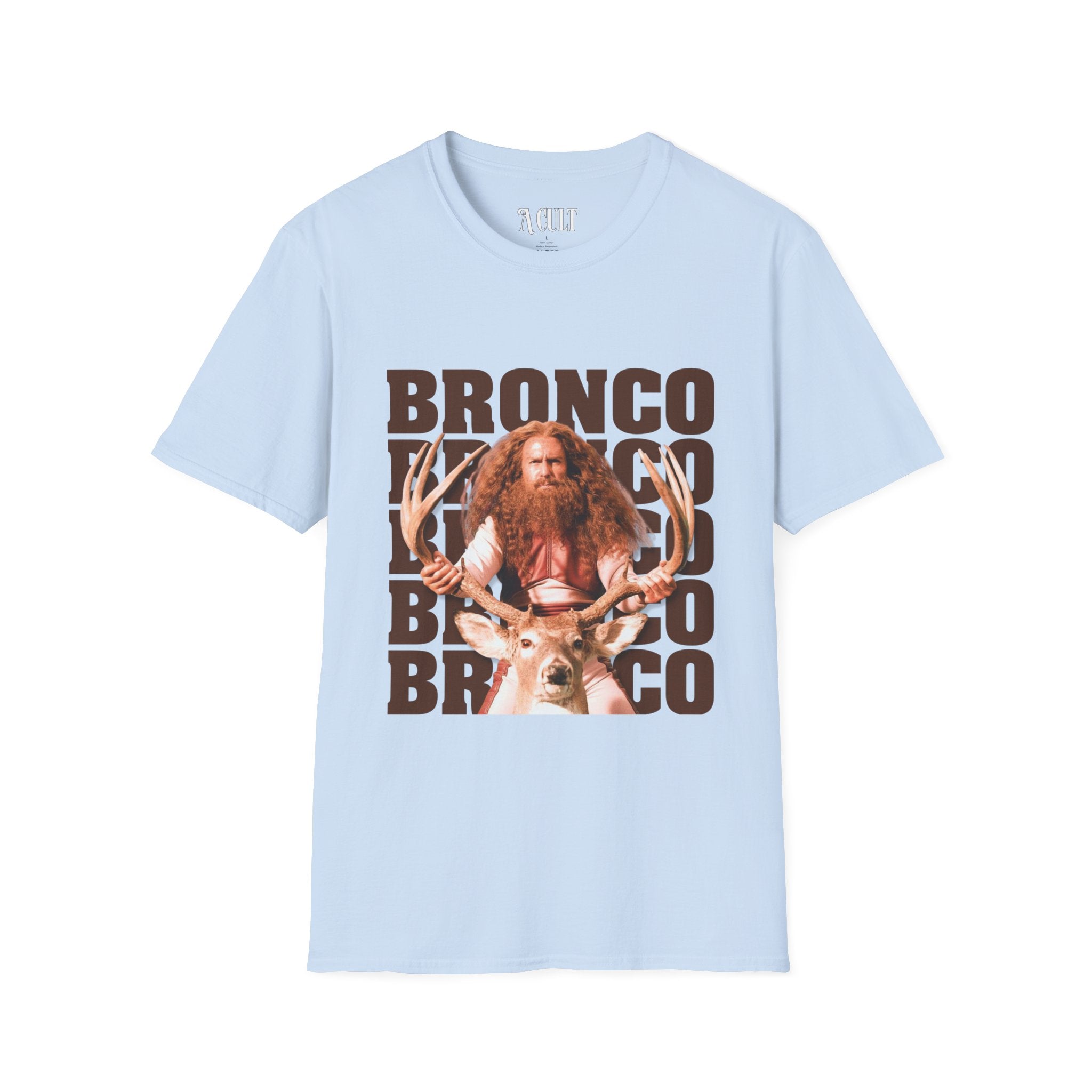 Gentlemen Broncos - Bronco and The Battle Stag - Unisex Soft-Style T-Shirt