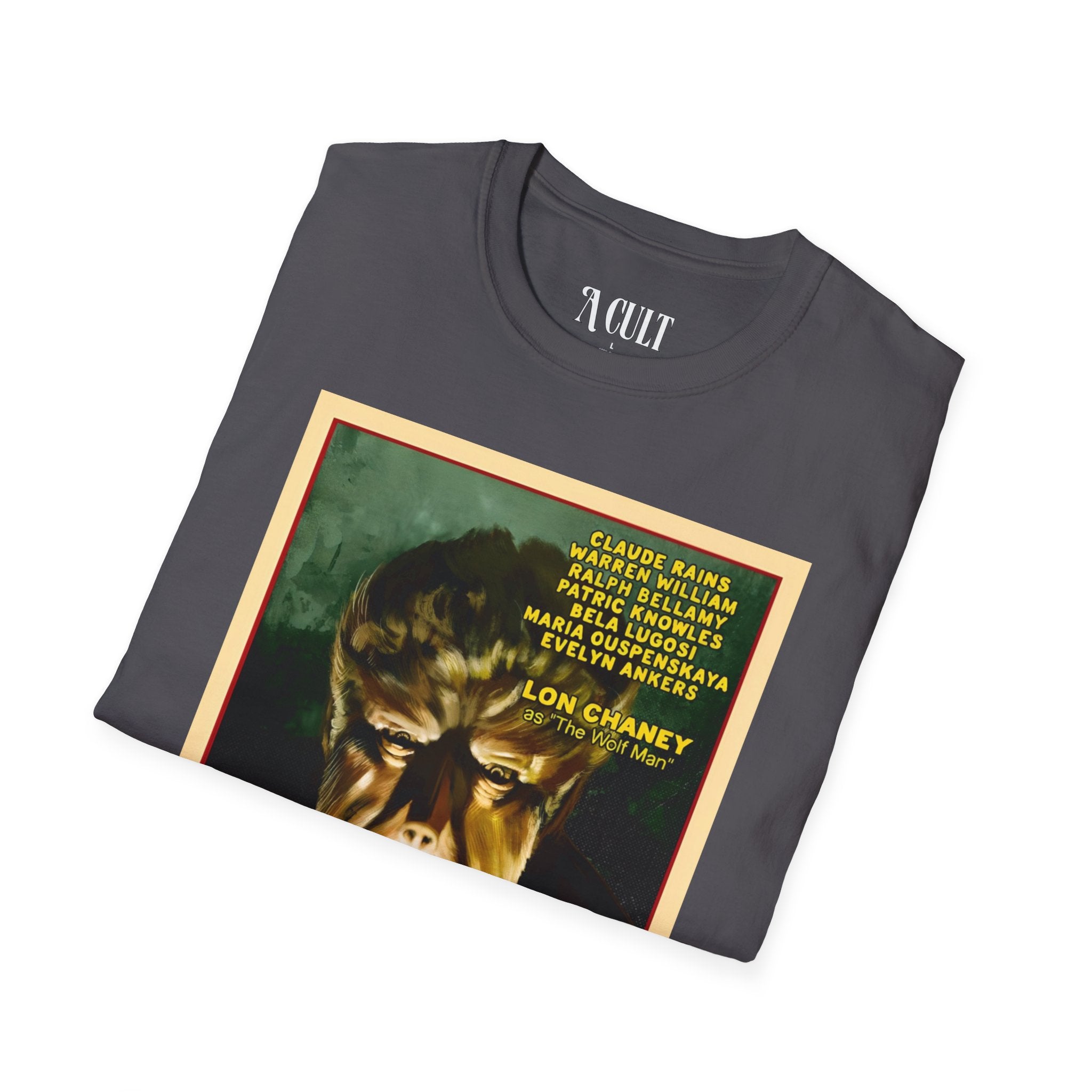 The Wolf Man - Face - Unisex Soft-Style T-Shirt