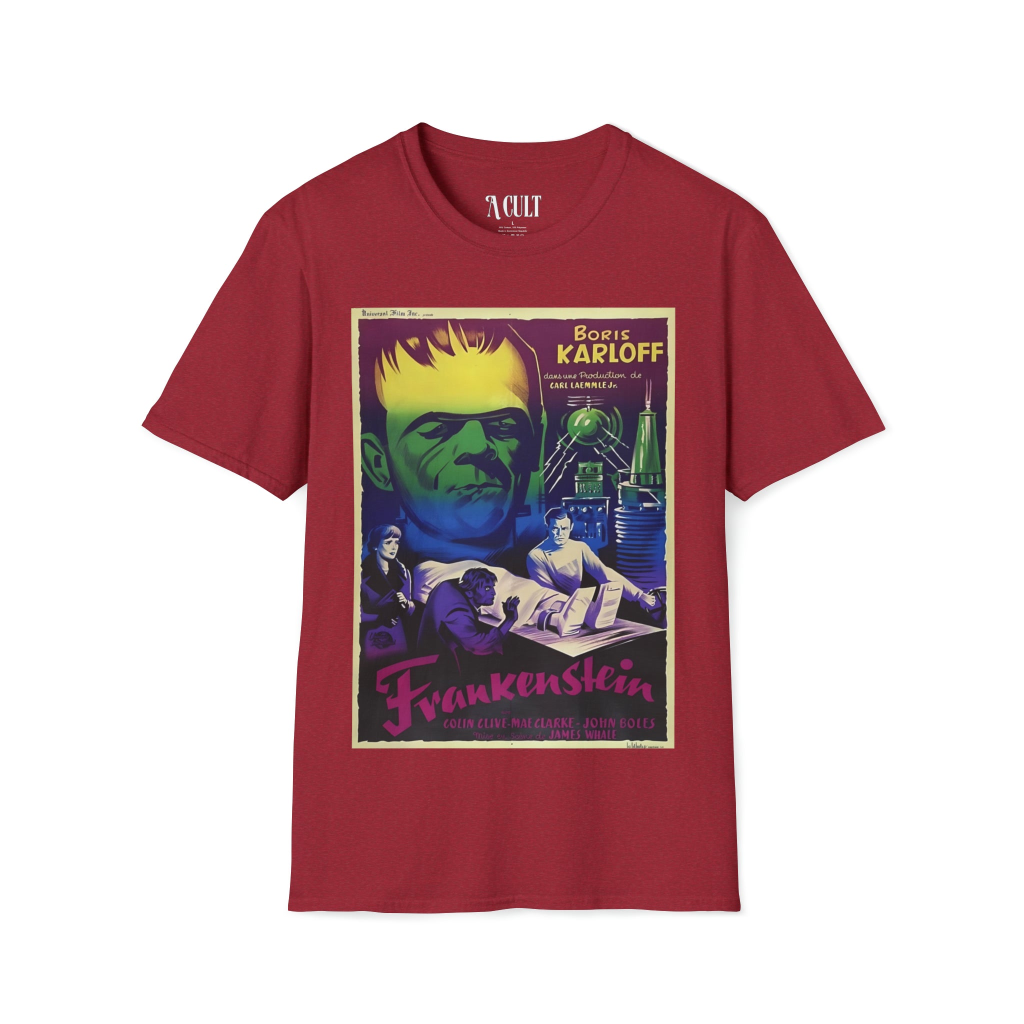 Frankenstein - is Boris Karloff - Unisex Soft-Style T-Shirt