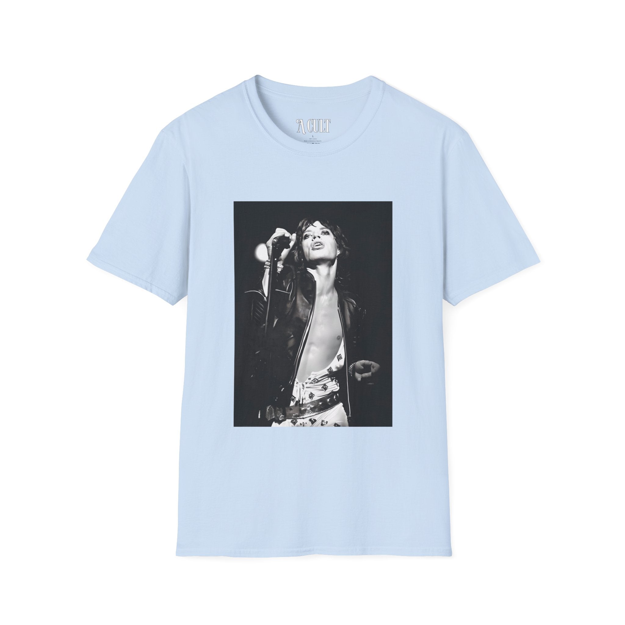 The Rolling Stones - Icon - Who The F... with Mick Front - Unisex Soft-Style T-Shirt