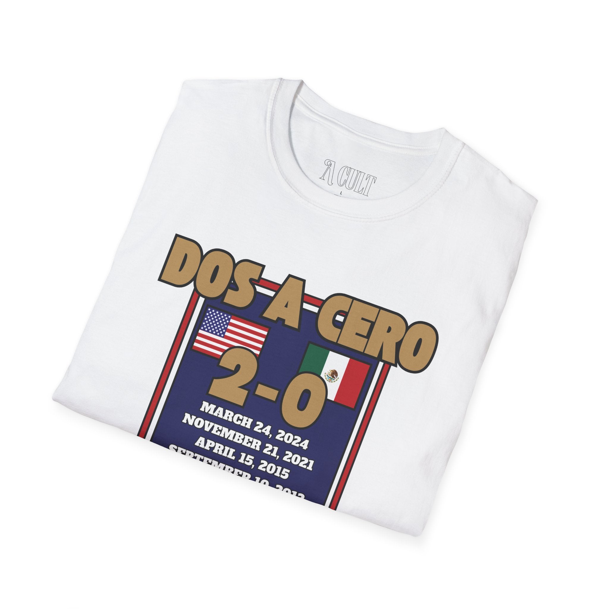World Cup - USA - Dos A Cero - Unisex Soft-Style T-Shirt