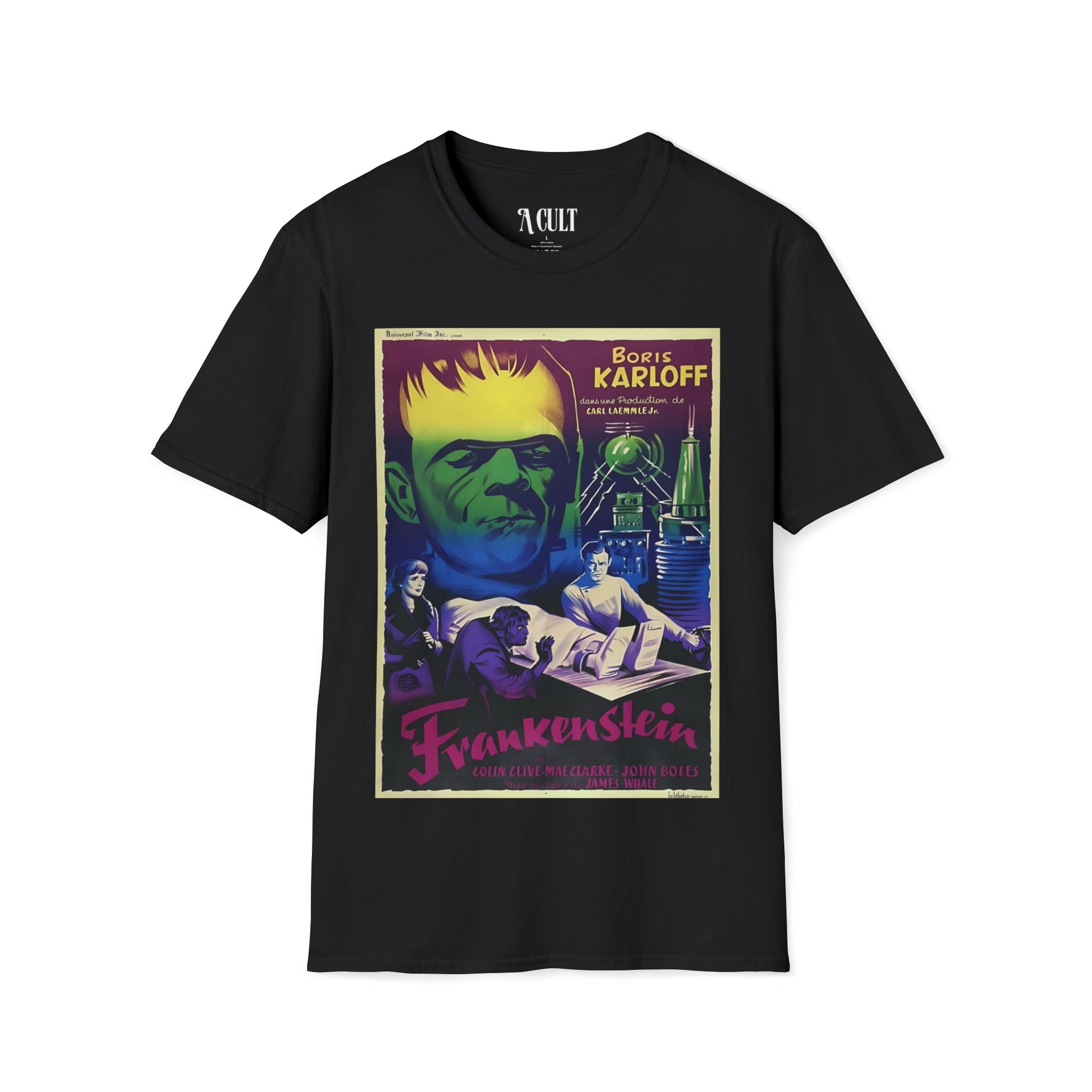 Frankenstein - is Boris Karloff - Unisex Soft-Style T-Shirt