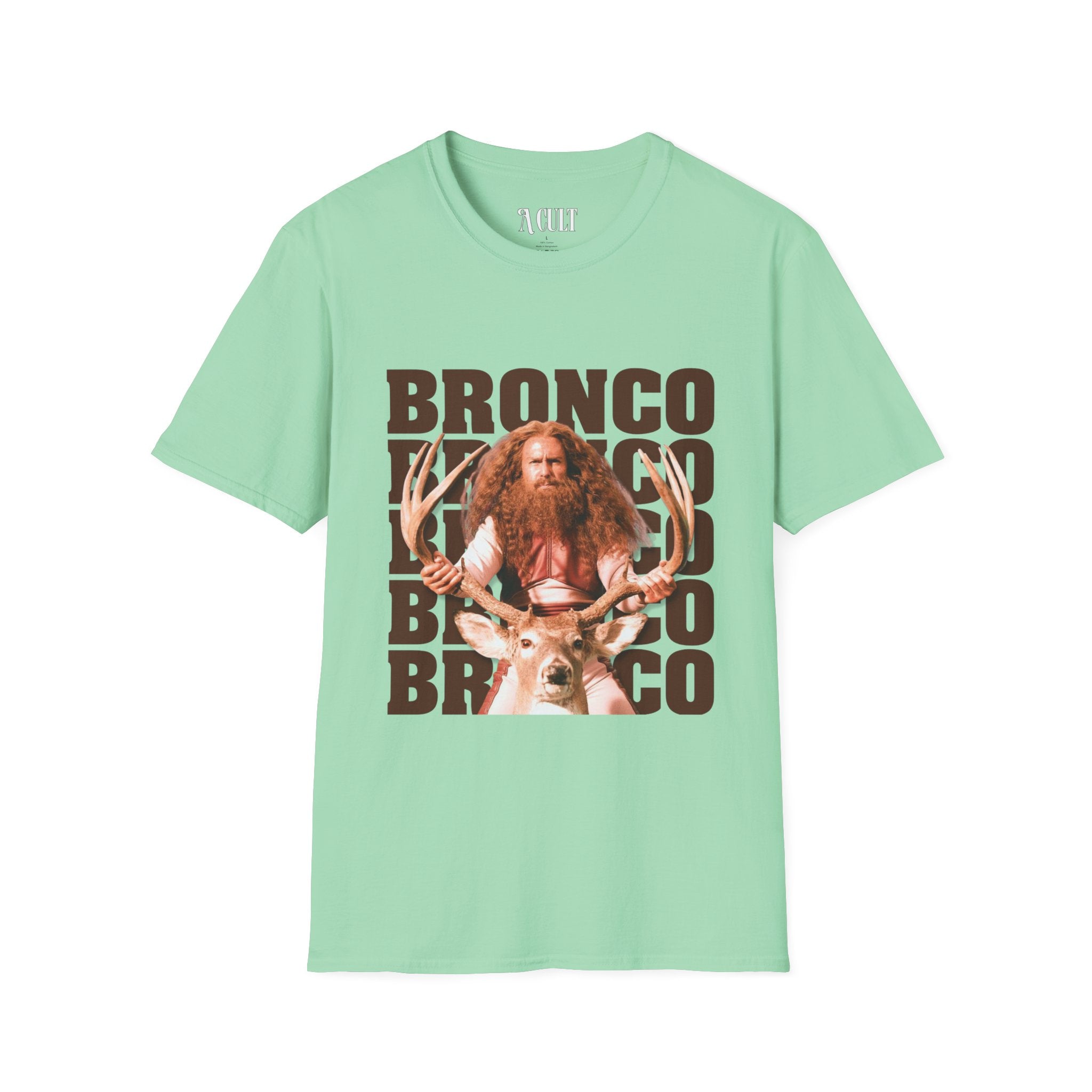 Gentlemen Broncos - Bronco and The Battle Stag - Unisex Soft-Style T-Shirt