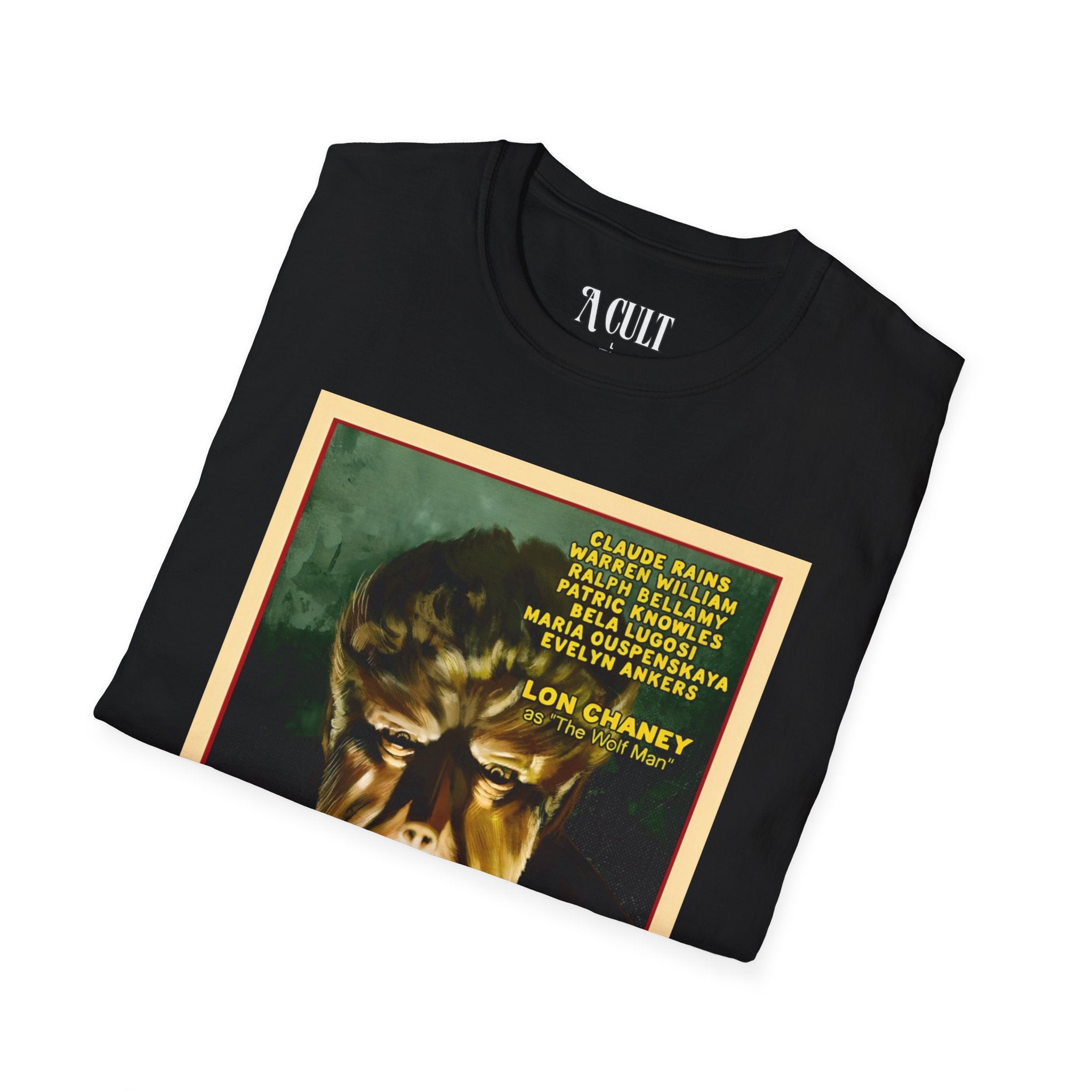 The Wolf Man - Face - Unisex Soft-Style T-Shirt