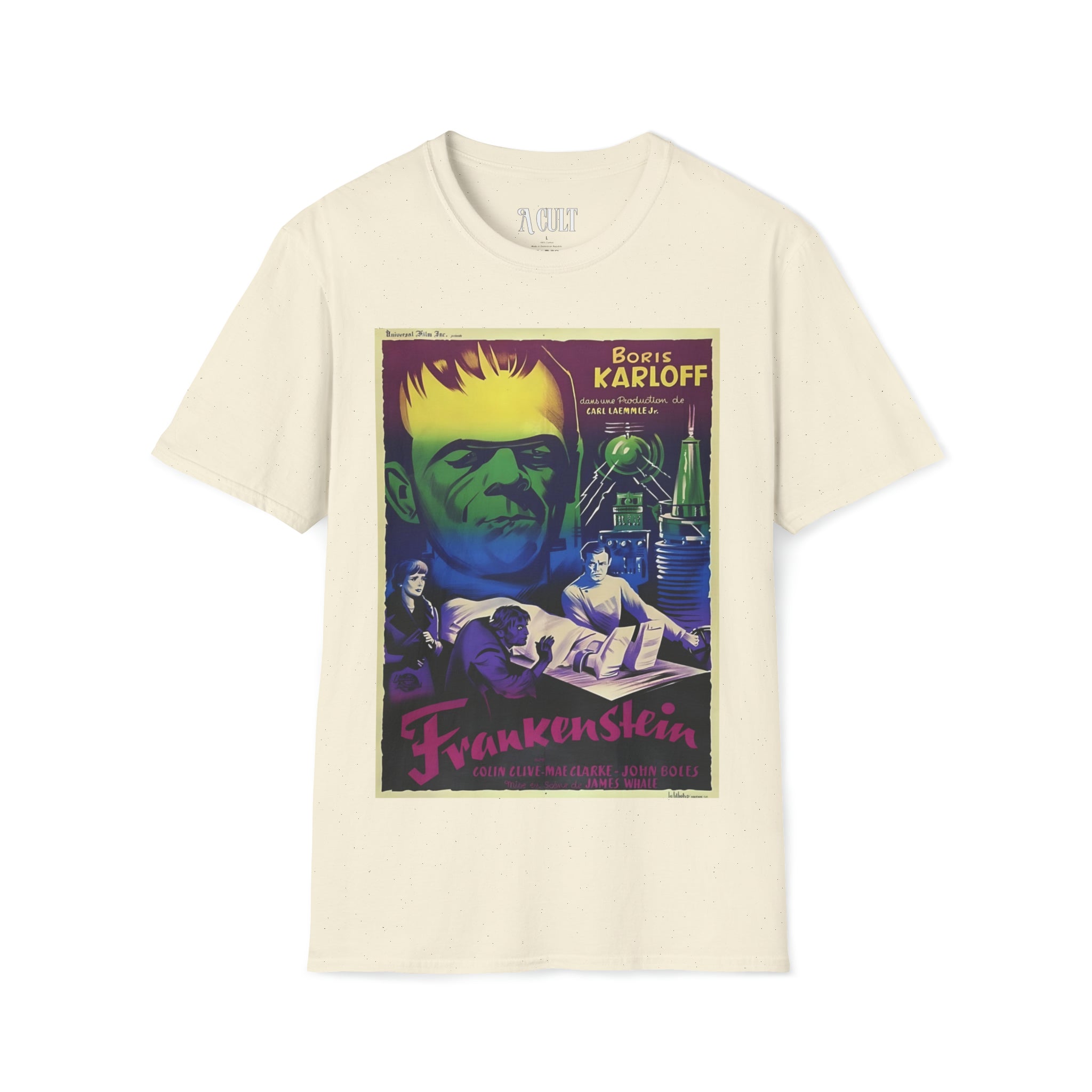 Frankenstein - is Boris Karloff - Unisex Soft-Style T-Shirt