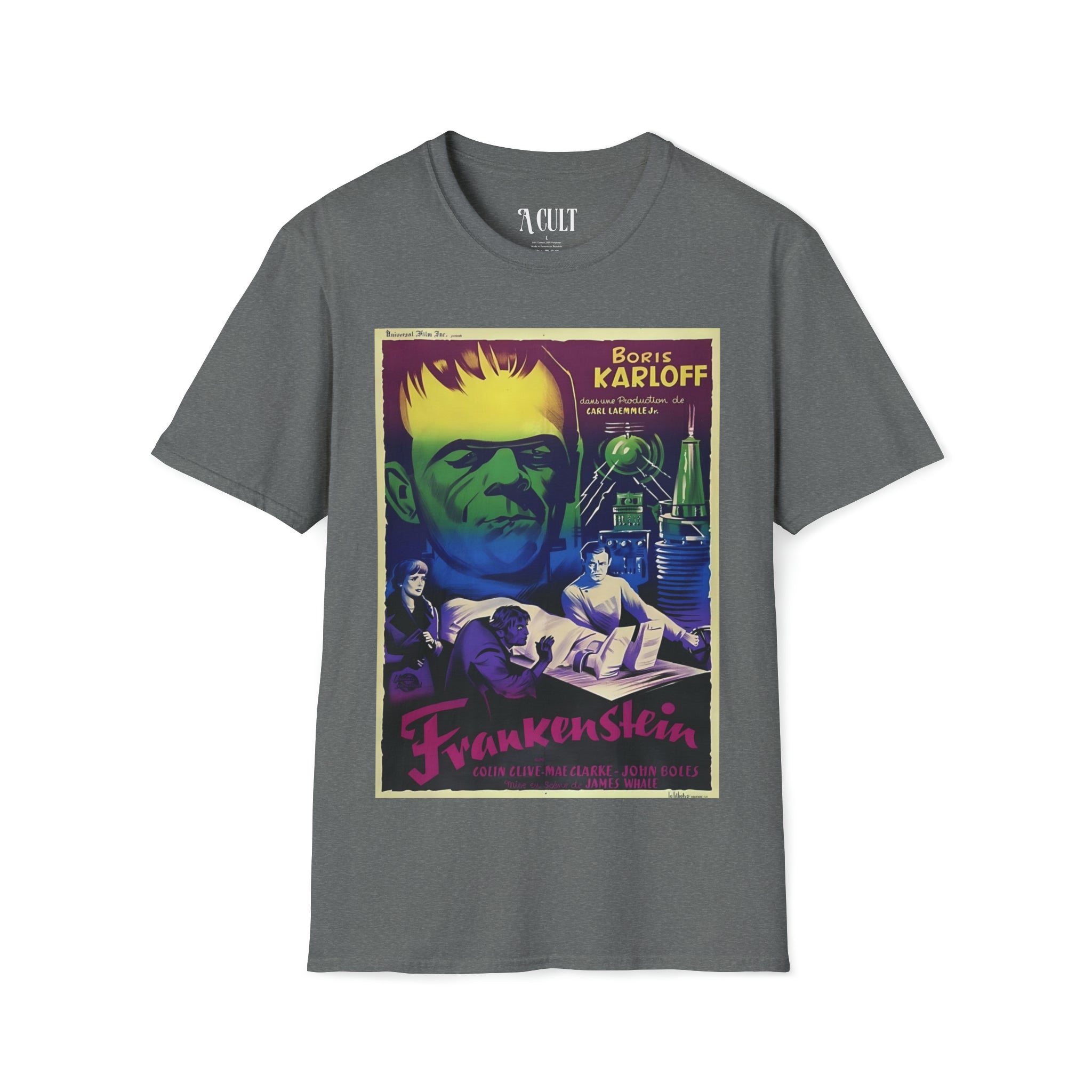 Frankenstein - is Boris Karloff - Unisex Soft-Style T-Shirt