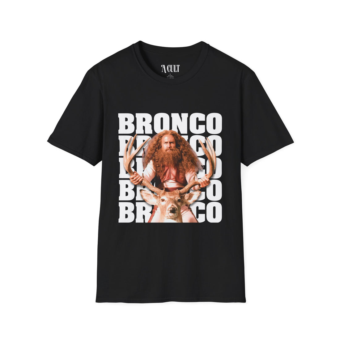 Gentlemen Broncos - Bronco and The Battle Stag - Unisex Soft-Style T-Shirt