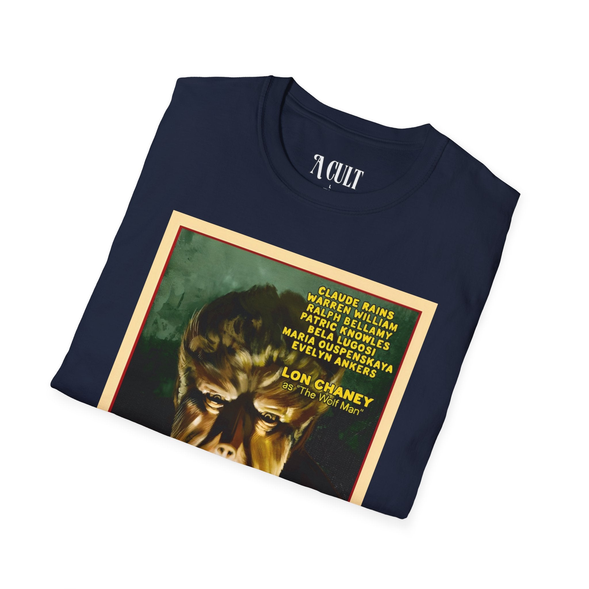 The Wolf Man - Face - Unisex Soft-Style T-Shirt