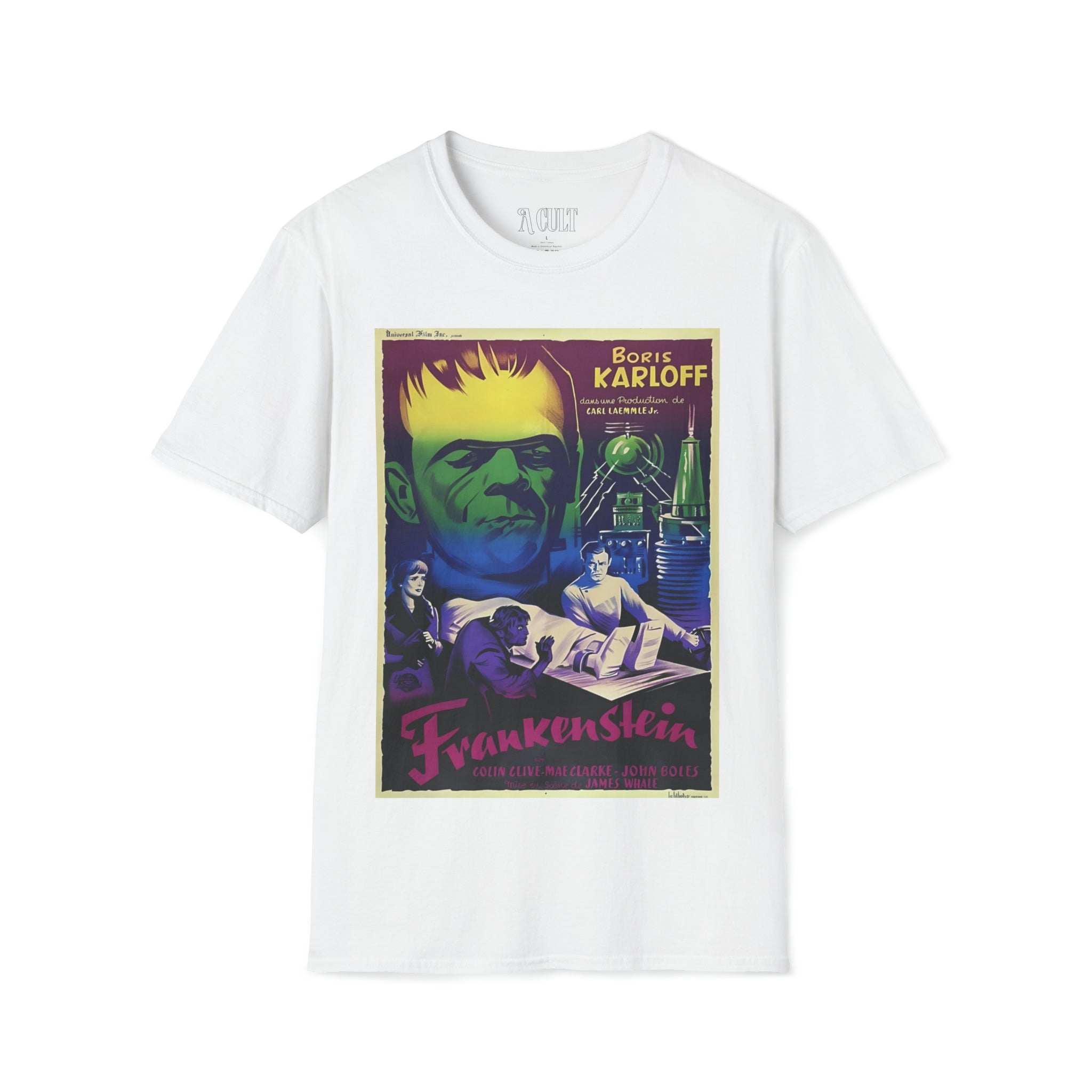 Frankenstein - is Boris Karloff - Unisex Soft-Style T-Shirt