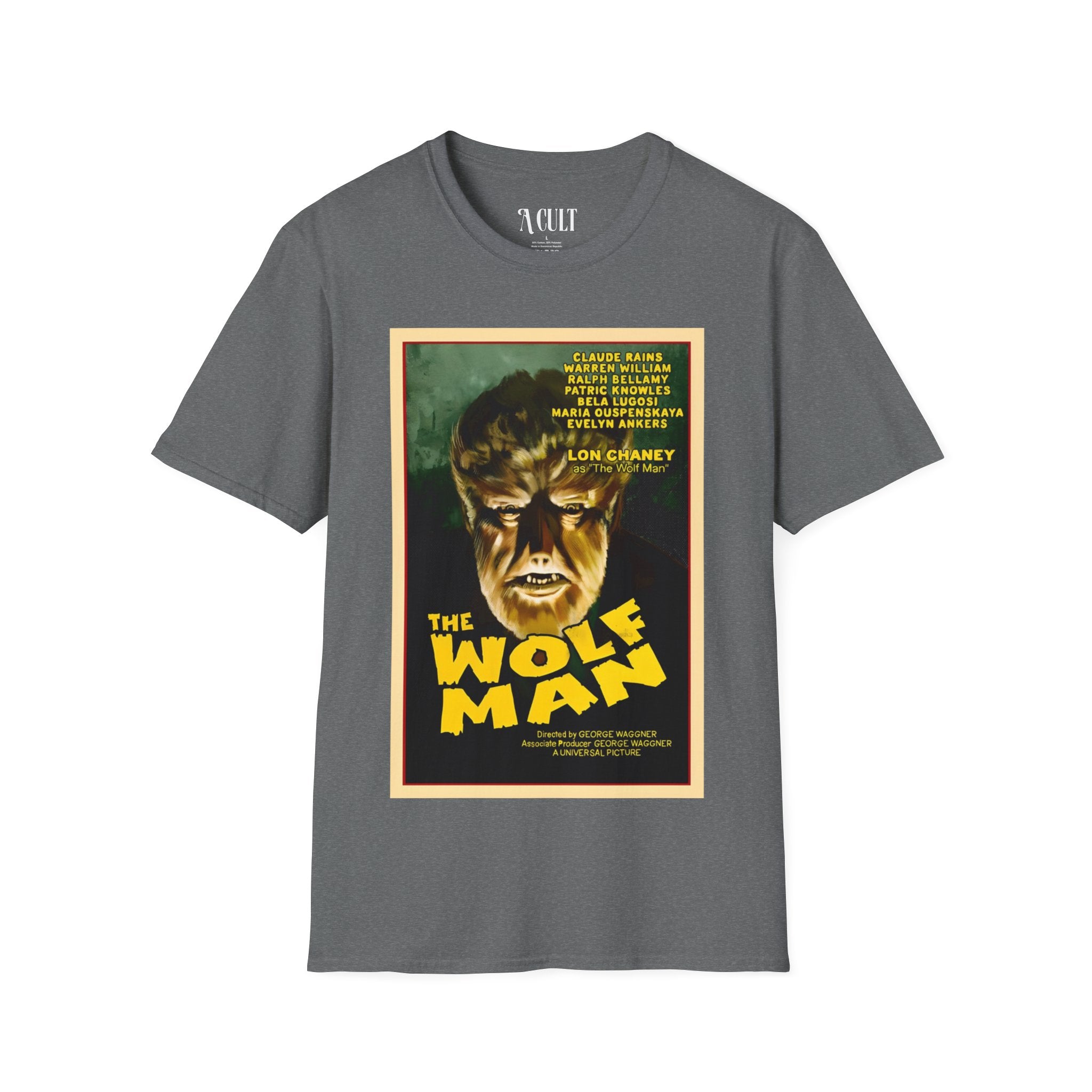 The Wolf Man - Face - Unisex Soft-Style T-Shirt