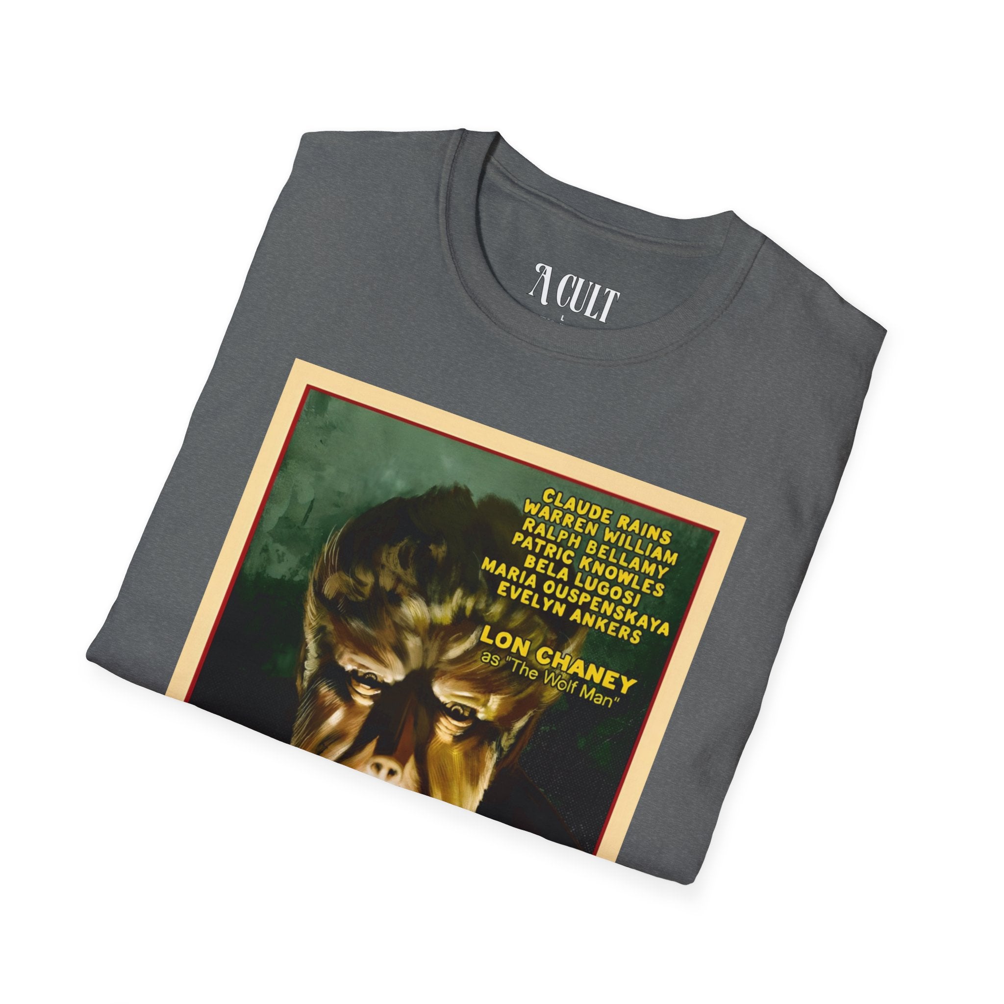 The Wolf Man - Face - Unisex Soft-Style T-Shirt