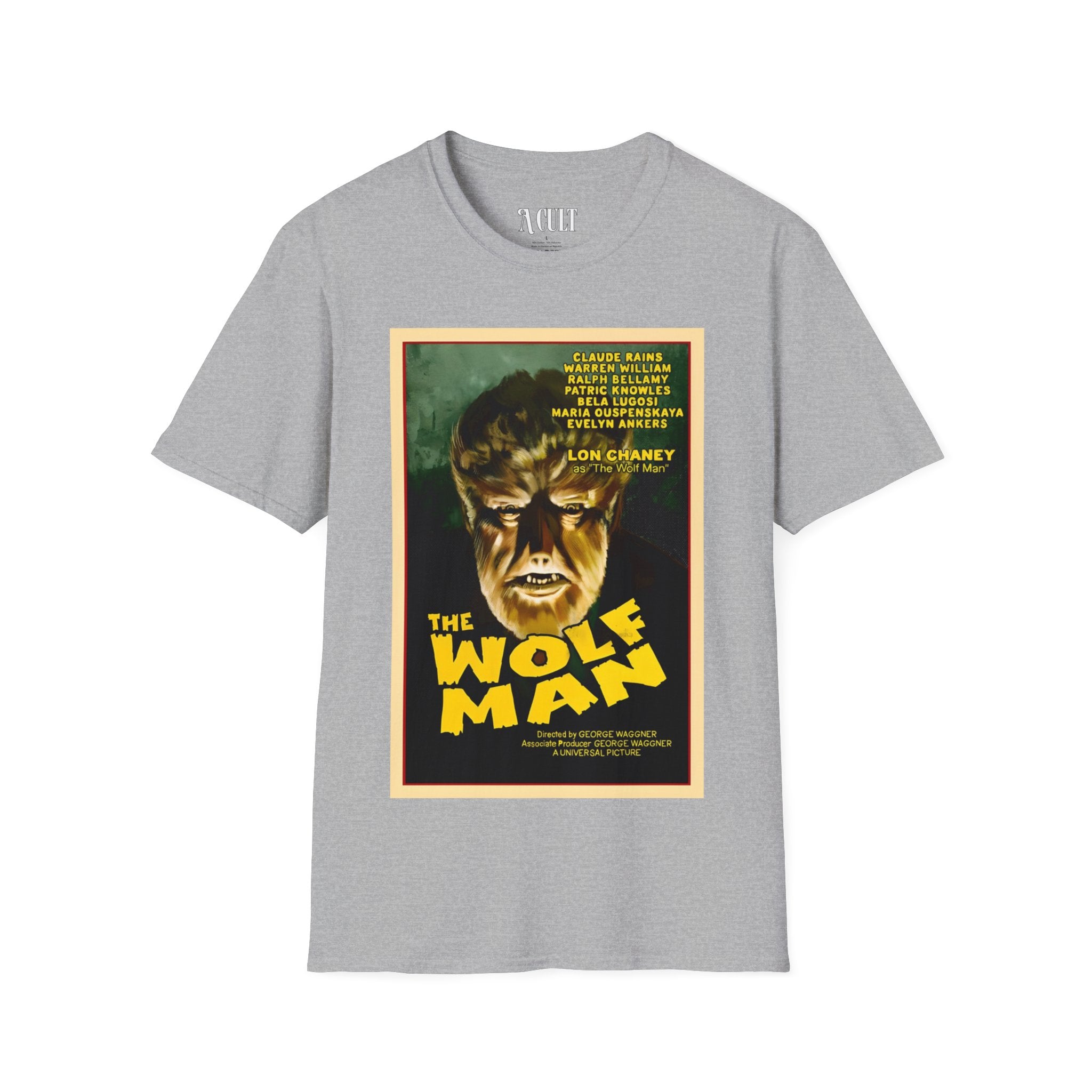 The Wolf Man - Face - Unisex Soft-Style T-Shirt