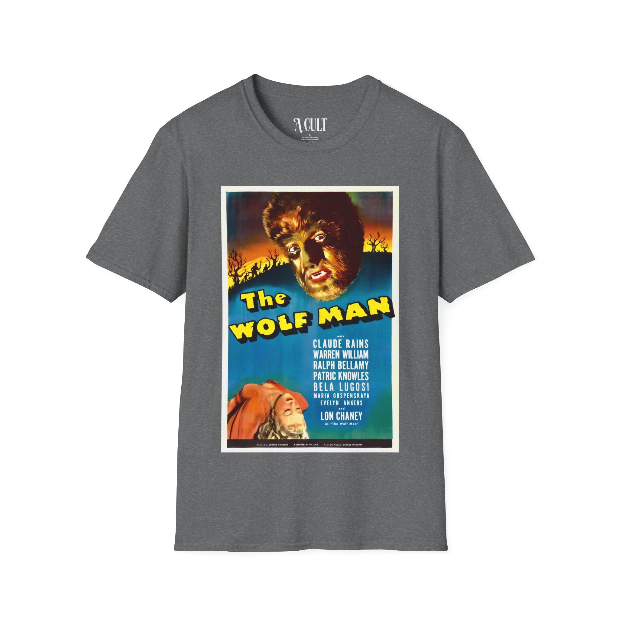 The Wolf Man - Poster - Unisex Soft-Style T-Shirt