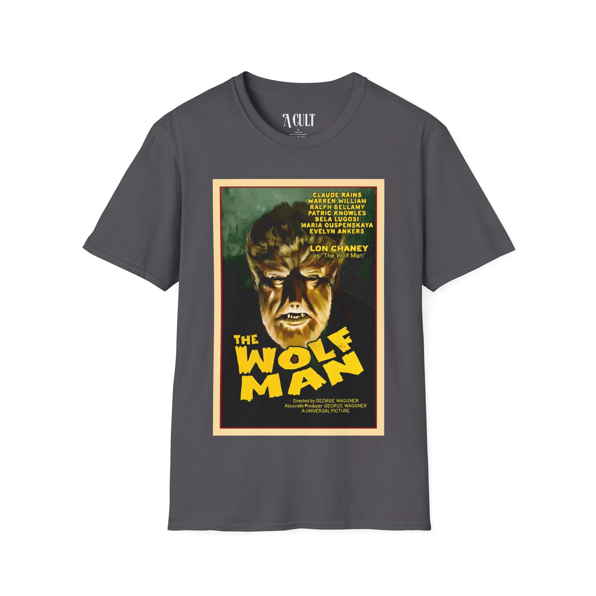 The Wolf Man - Face - Unisex Soft-Style T-Shirt