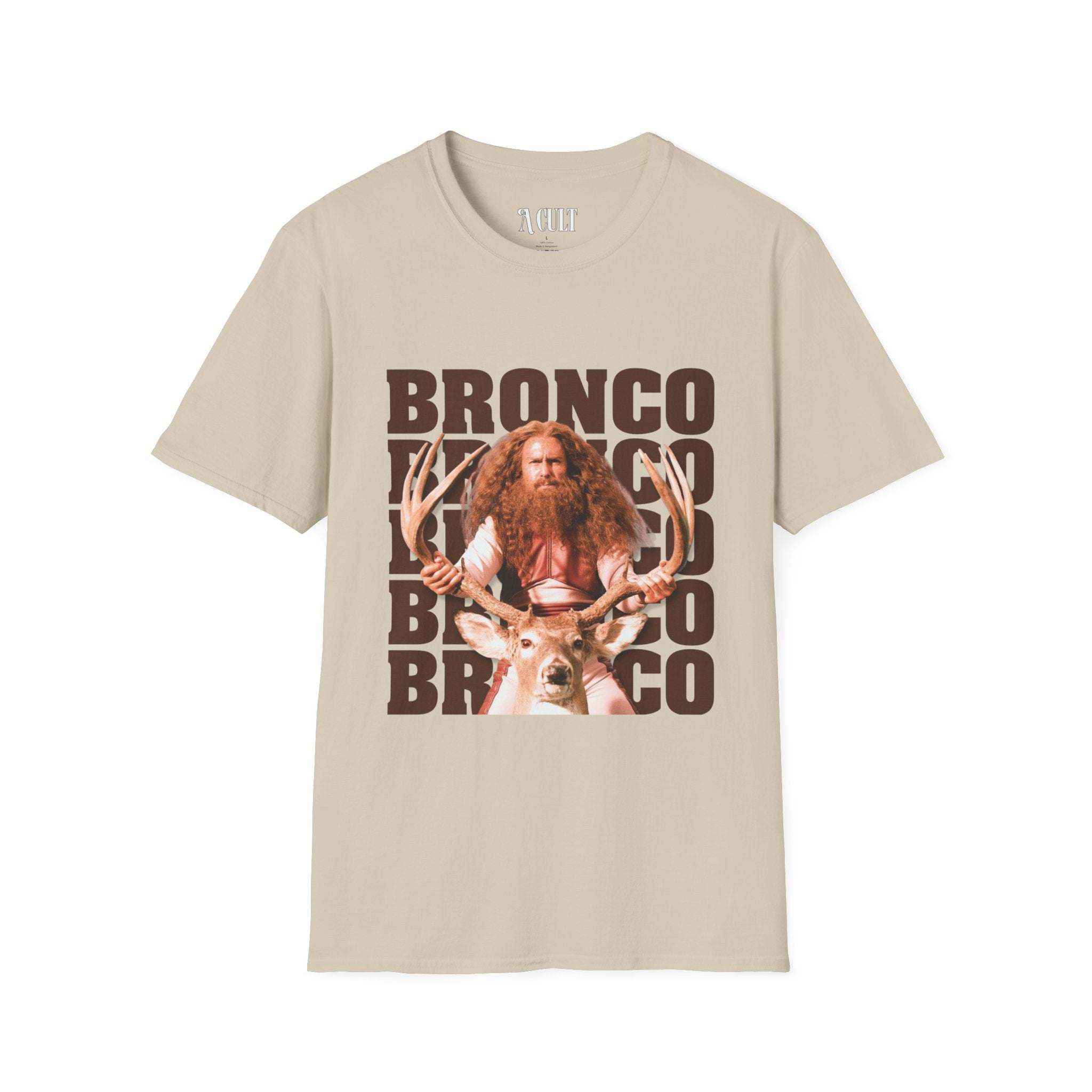 Gentlemen Broncos - Bronco and The Battle Stag - Unisex Soft-Style T-Shirt