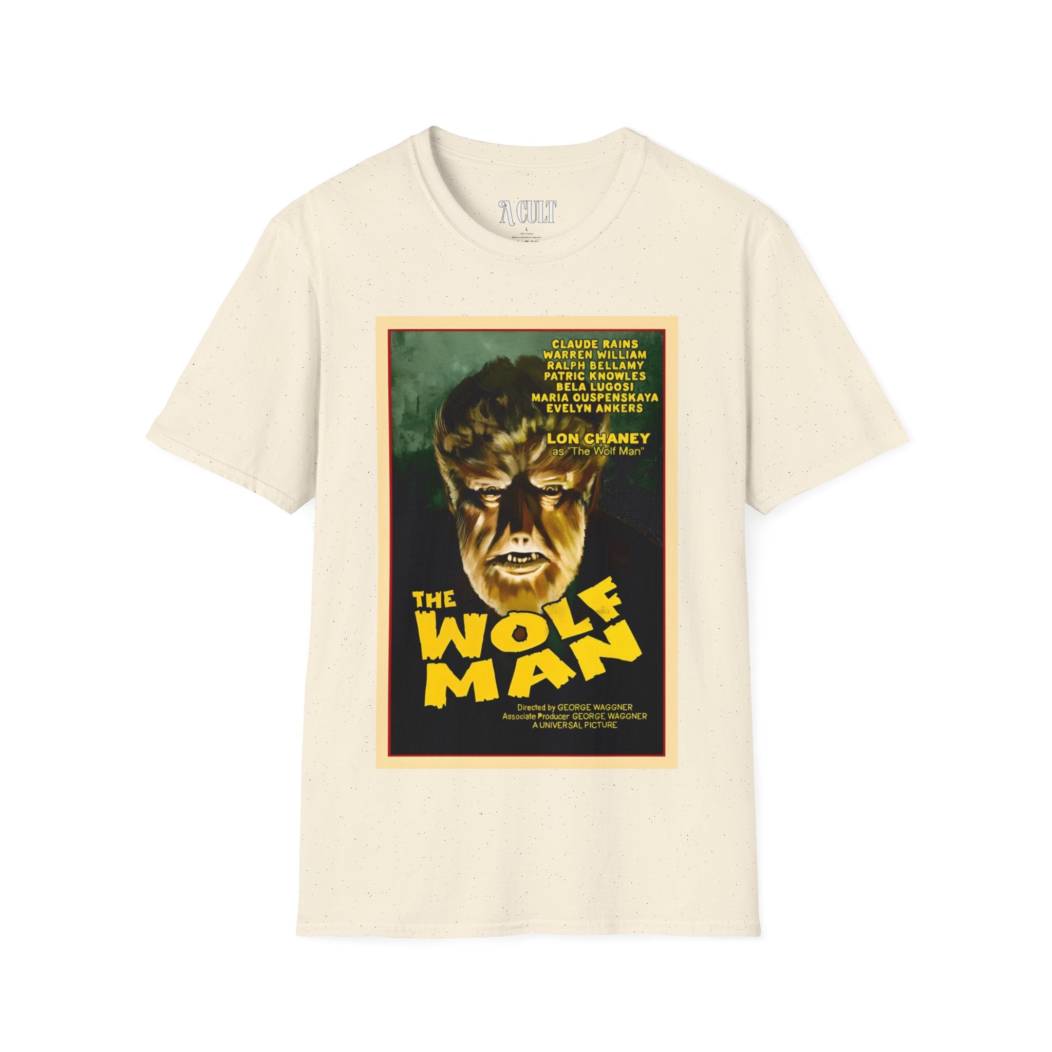 The Wolf Man - Face - Unisex Soft-Style T-Shirt
