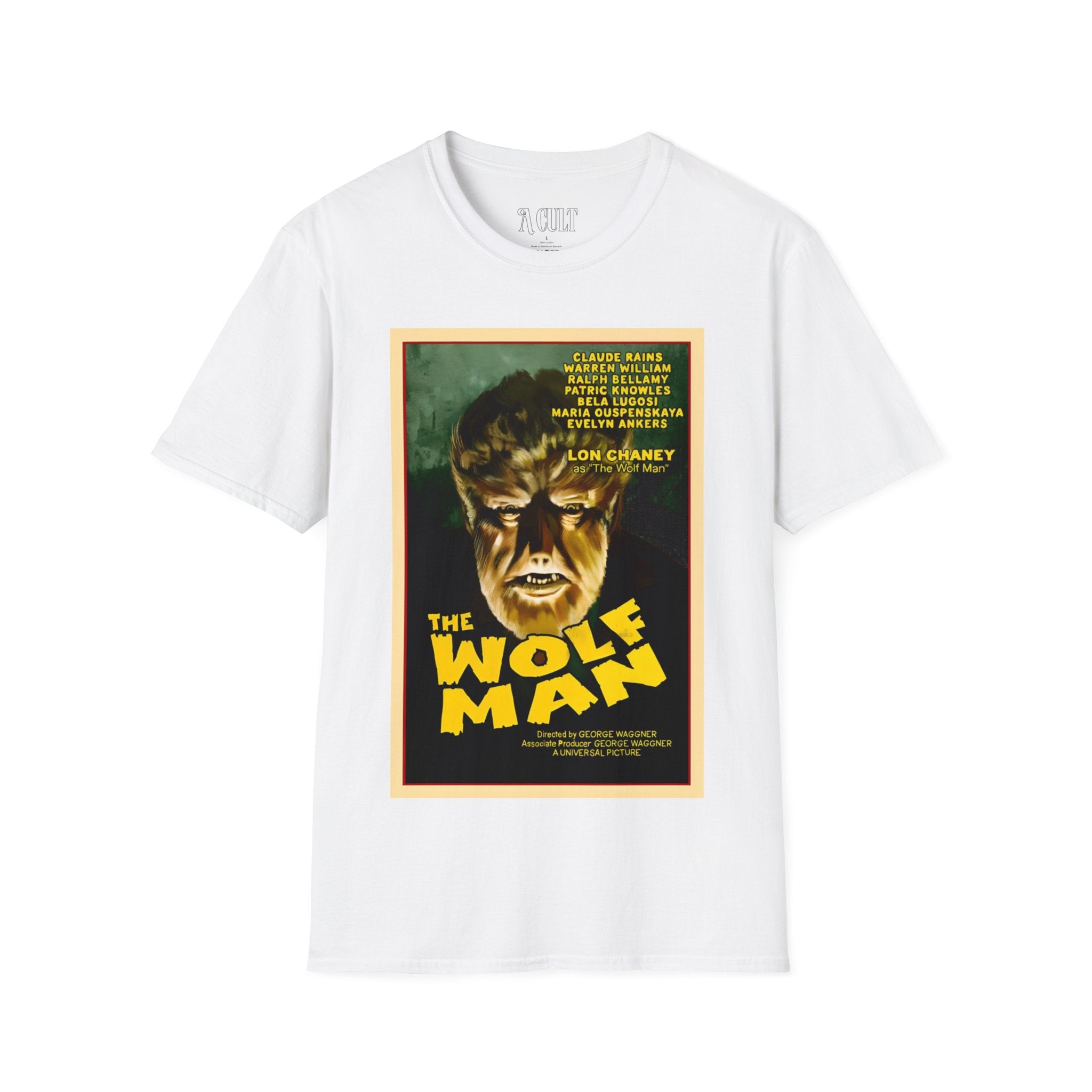 The Wolf Man - Face - Unisex Soft-Style T-Shirt