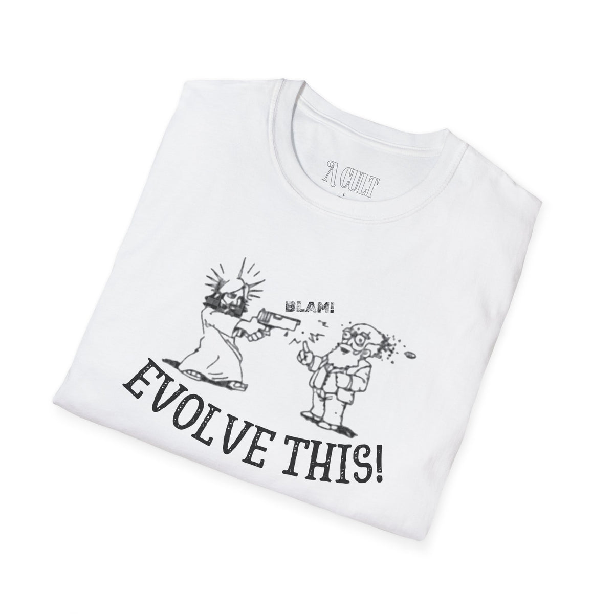 Paul Rudd & Kristen Wiig - Evolve This - Unisex Soft-Style T-Shirt