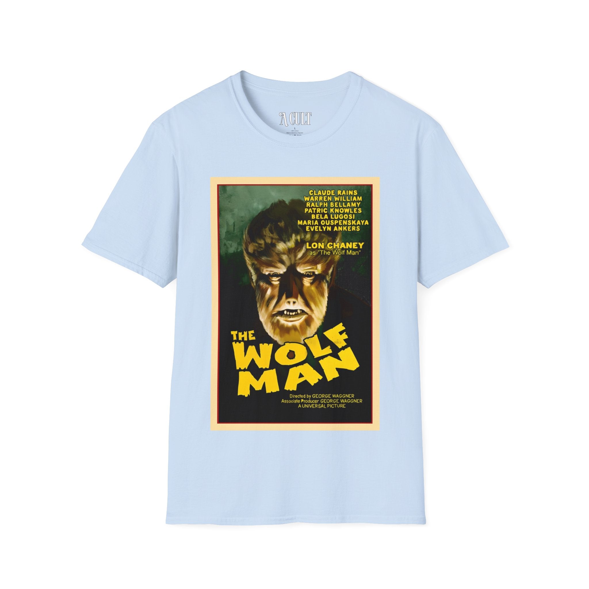 The Wolf Man - Face - Unisex Soft-Style T-Shirt
