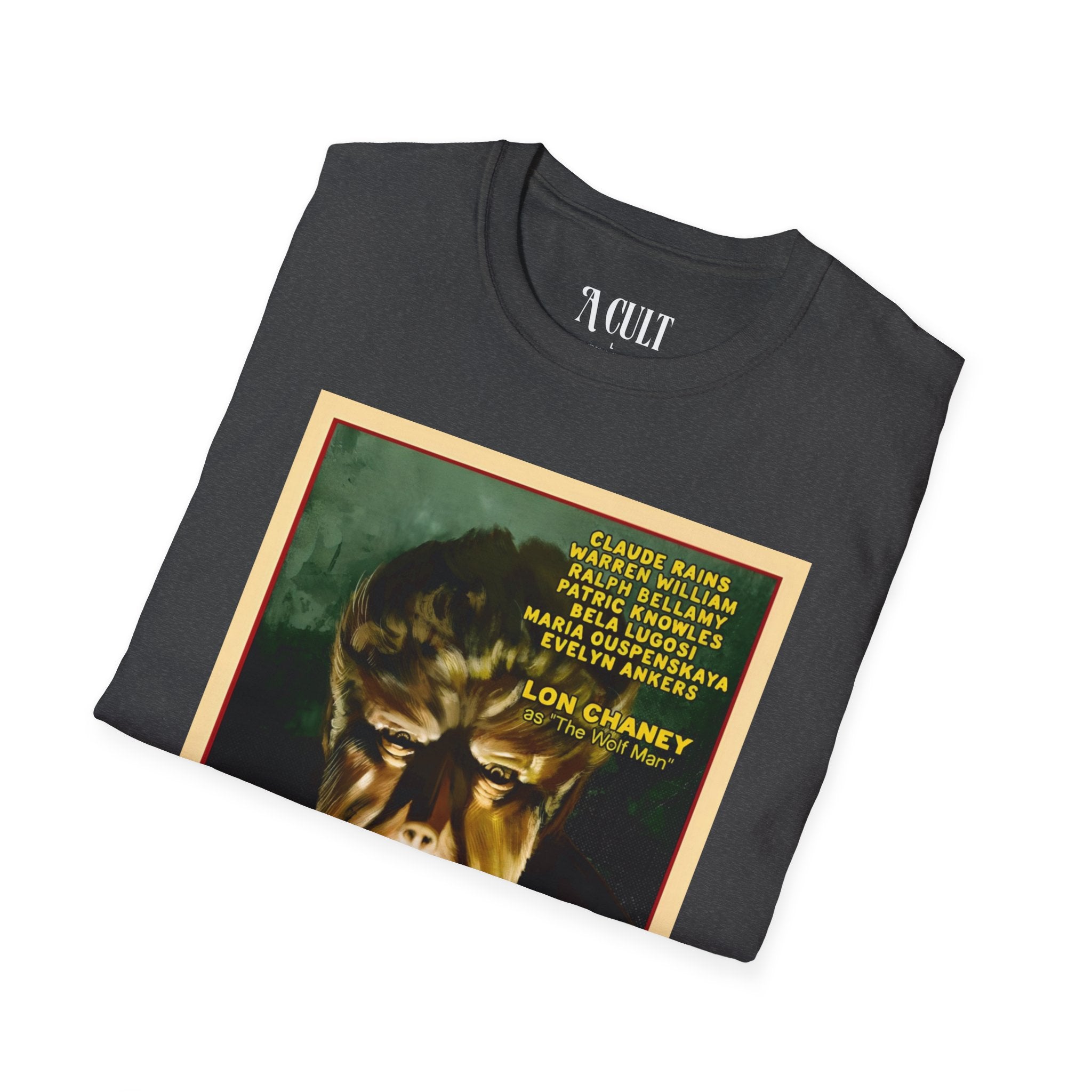 The Wolf Man - Face - Unisex Soft-Style T-Shirt