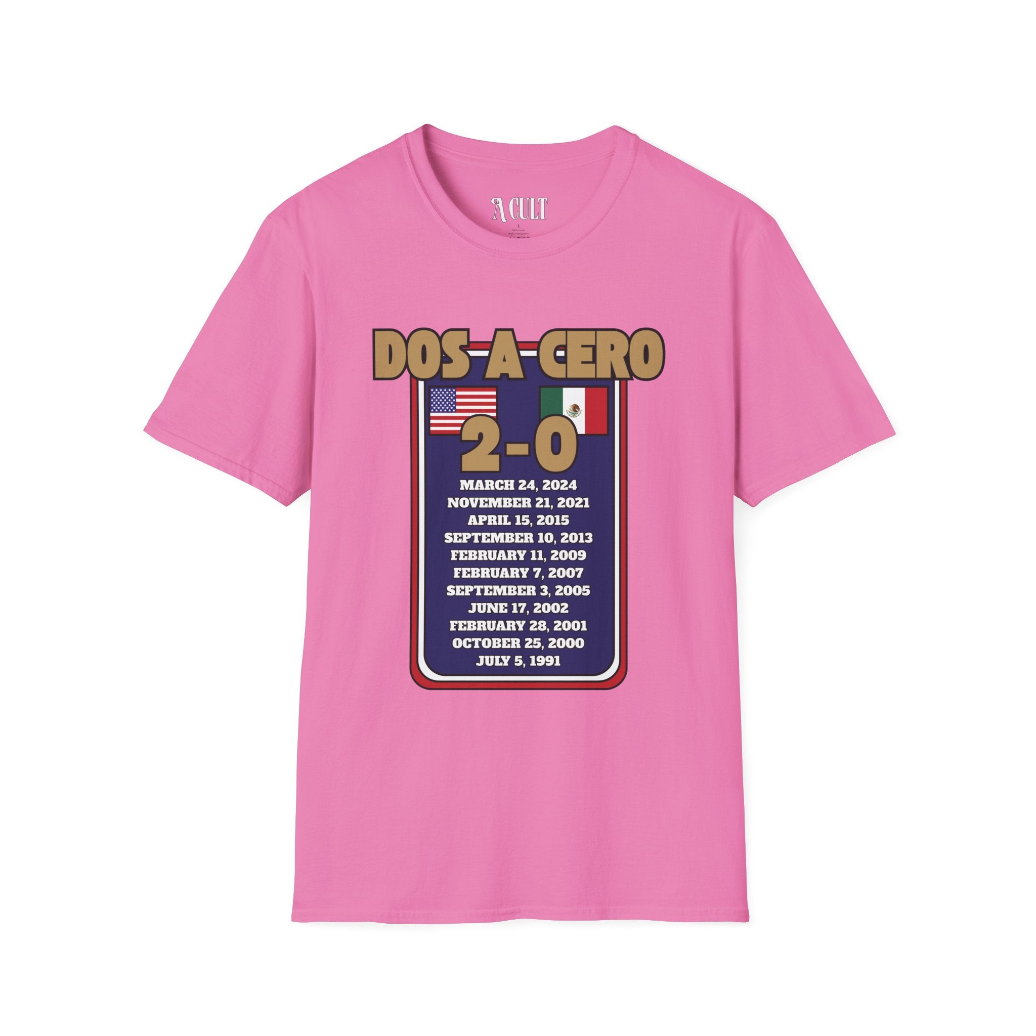 World Cup - USA - Dos A Cero - Unisex Soft-Style T-Shirt