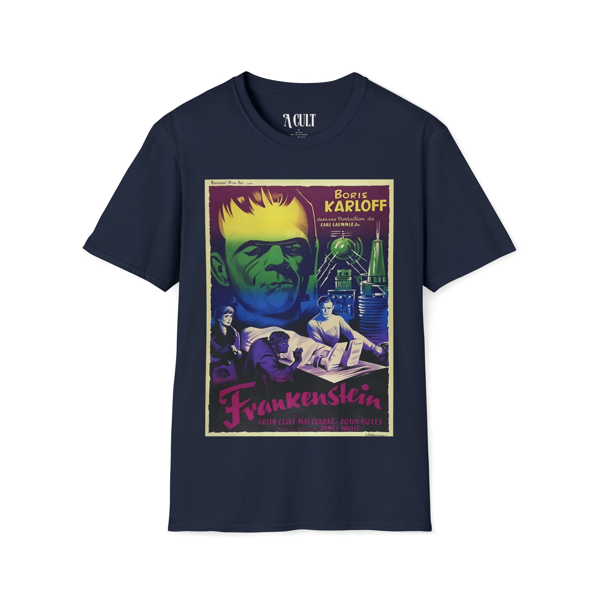 Frankenstein - is Boris Karloff - Unisex Soft-Style T-Shirt
