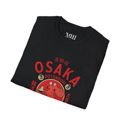 Osaka Dotonbori - Drunken Octopus - Unisex Soft-Style T-Shirt