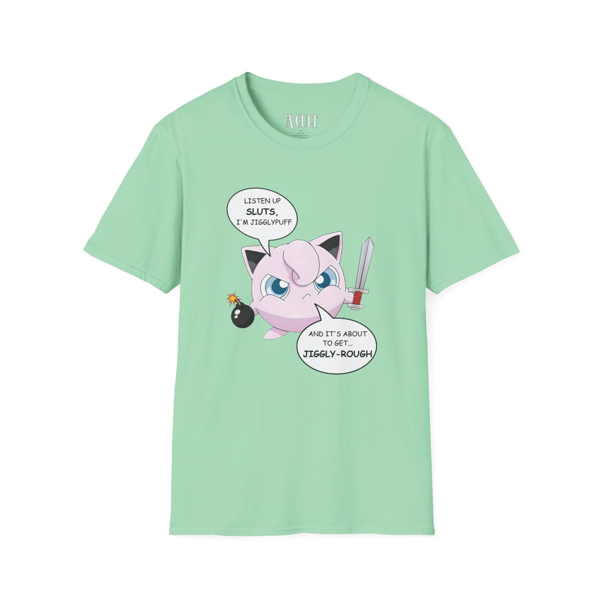 Pokemon - Jigglyrough - Unisex Soft-Style T-Shirt