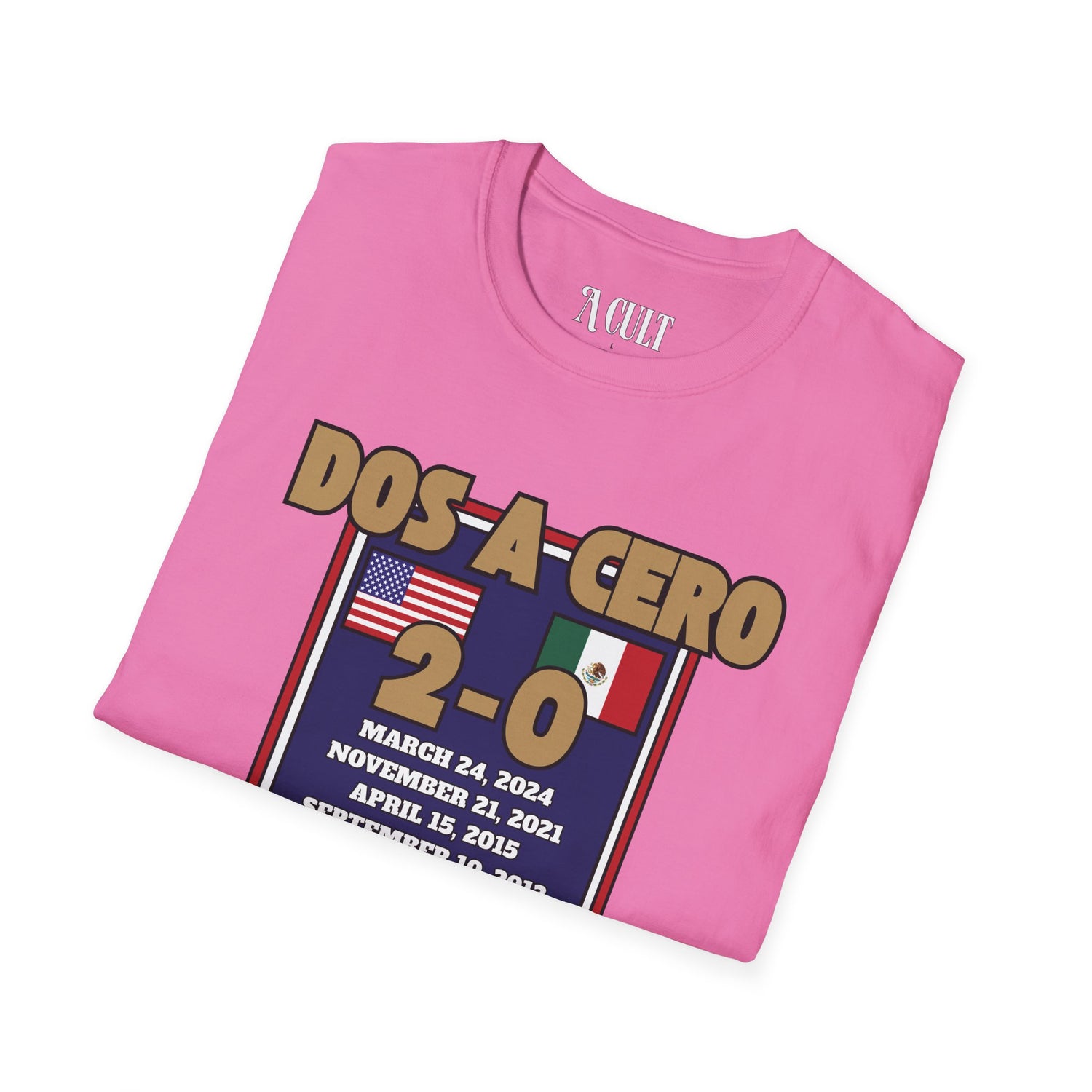 World Cup - USA - Dos A Cero - Unisex Soft-Style T-Shirt