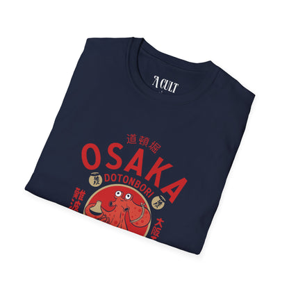 Osaka Dotonbori - Drunken Octopus - Unisex Soft-Style T-Shirt