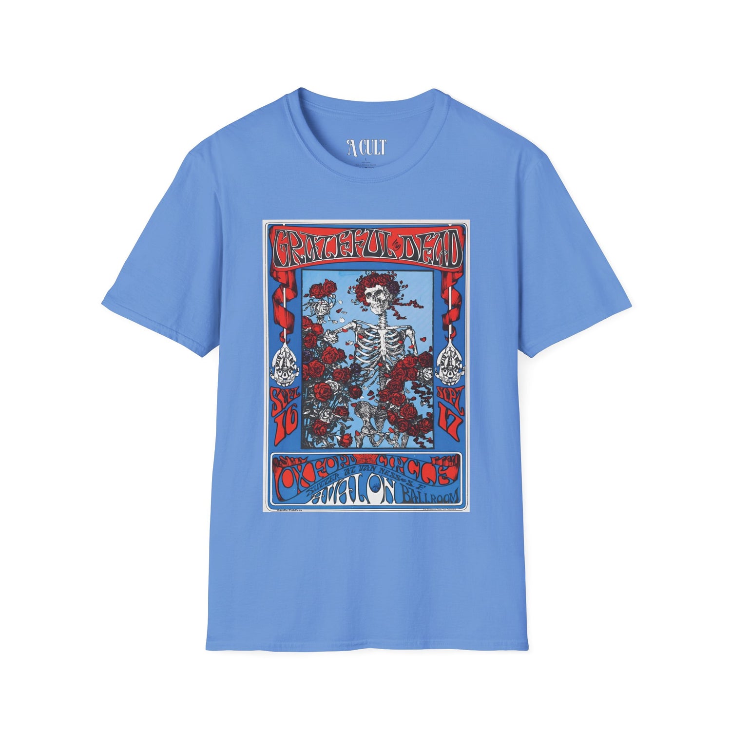 Grateful Dead - Vintage Concert Print - Unisex Soft-Style T-Shirt