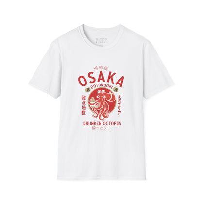 Osaka Dotonbori - Drunken Octopus - Unisex Soft-Style T-Shirt