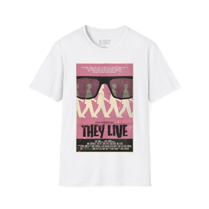 They Live - Glasses Pink - Unisex Soft-Style T-Shirt