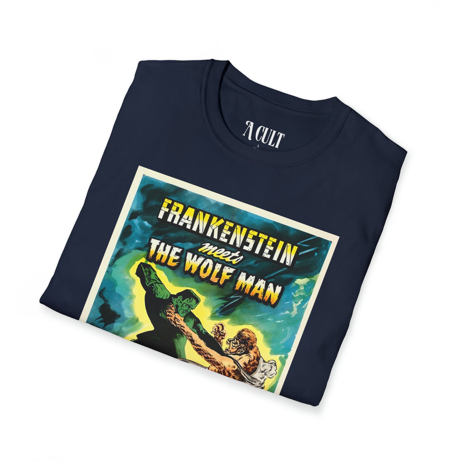 Frankenstein Meets The Wolf Man - Unisex Soft-Style T-Shirt