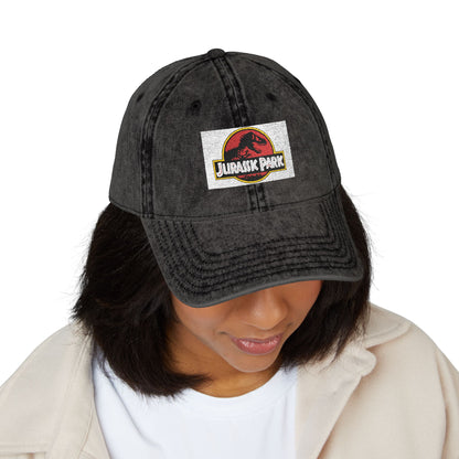 Jurassic Park - Park Logo - Retro Embroidered Vintage Cap