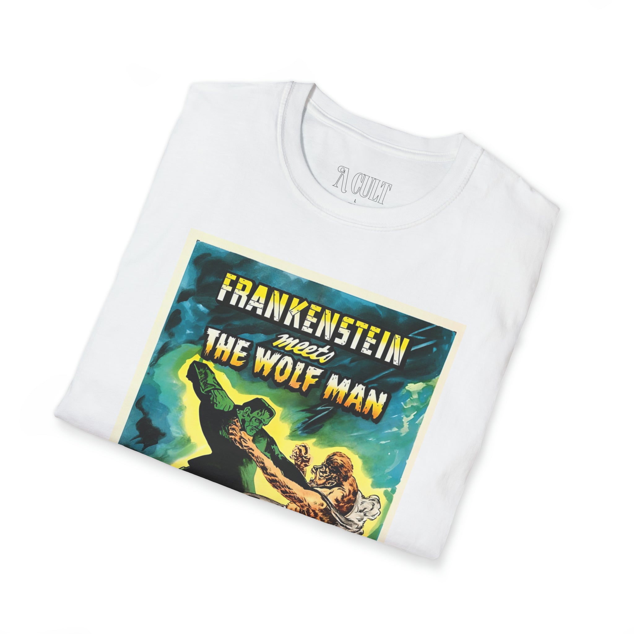 Frankenstein Meets The Wolf Man - Unisex Soft-Style T-Shirt