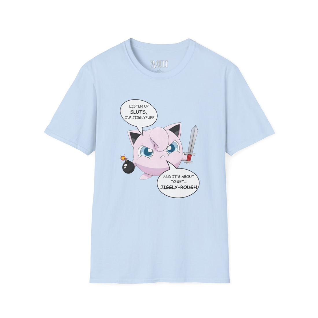 Pokemon - Jigglyrough - Unisex Soft-Style T-Shirt