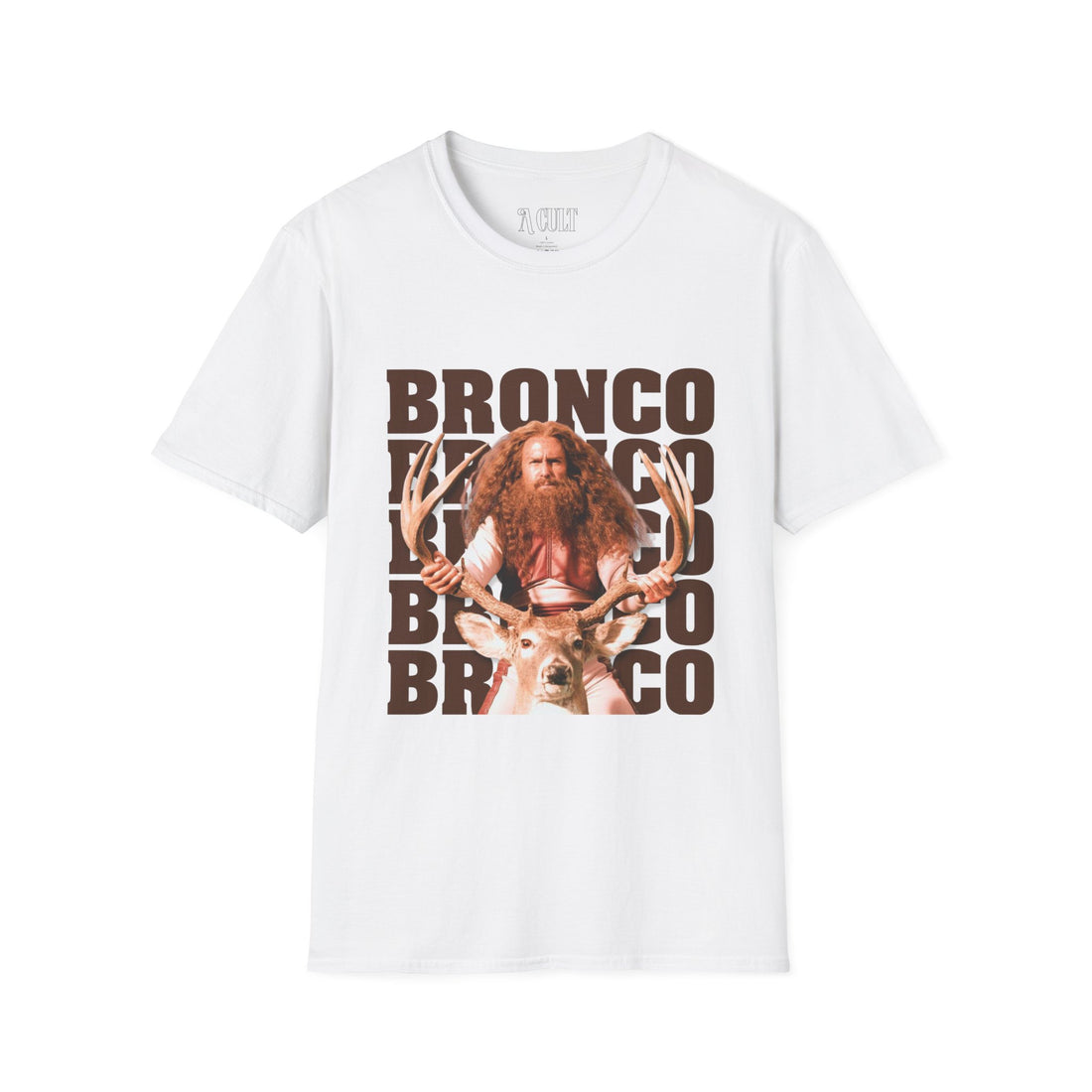 Gentlemen Broncos - Bronco and The Battle Stag - Unisex Soft-Style T-Shirt