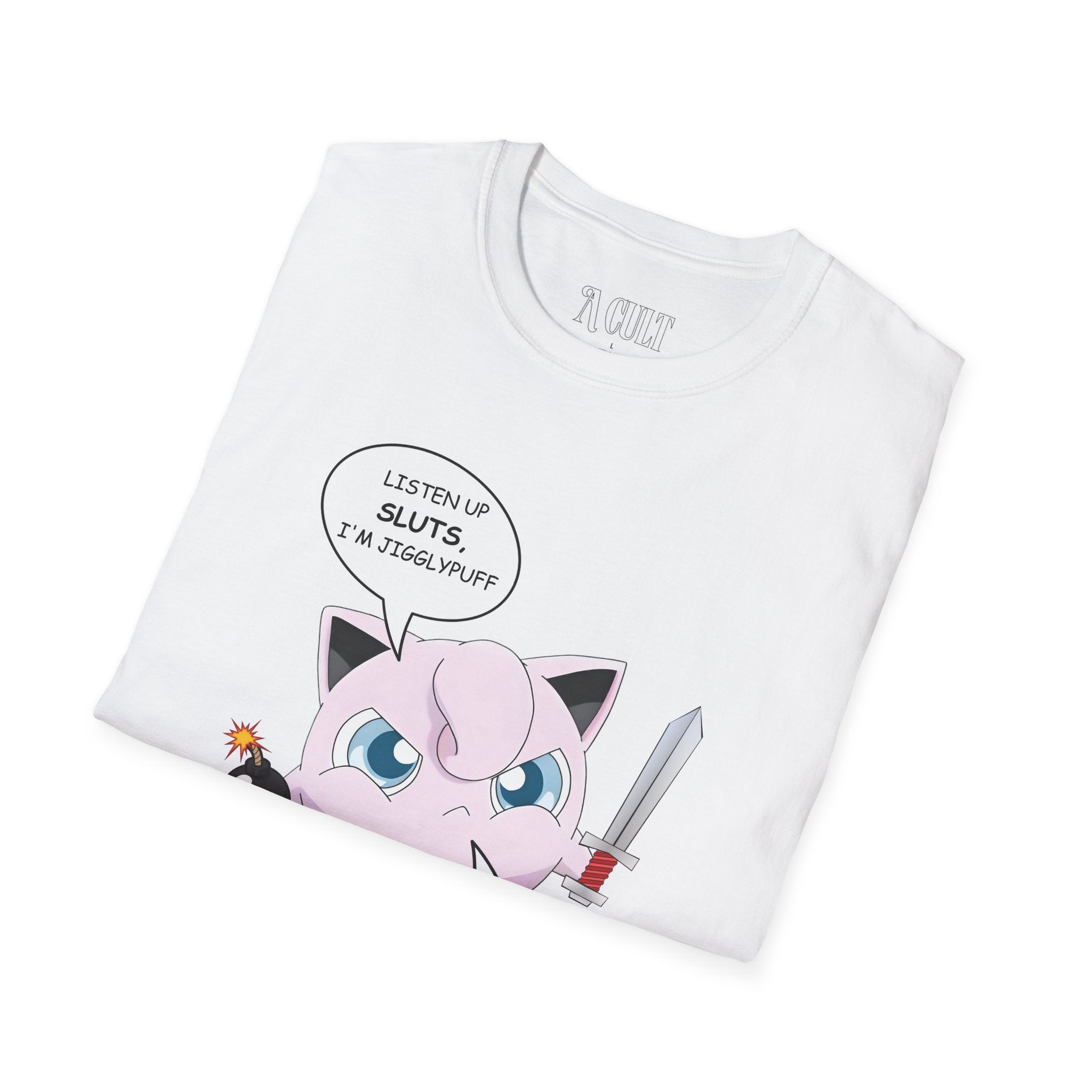 Pokemon - Jigglyrough - Unisex Soft-Style T-Shirt