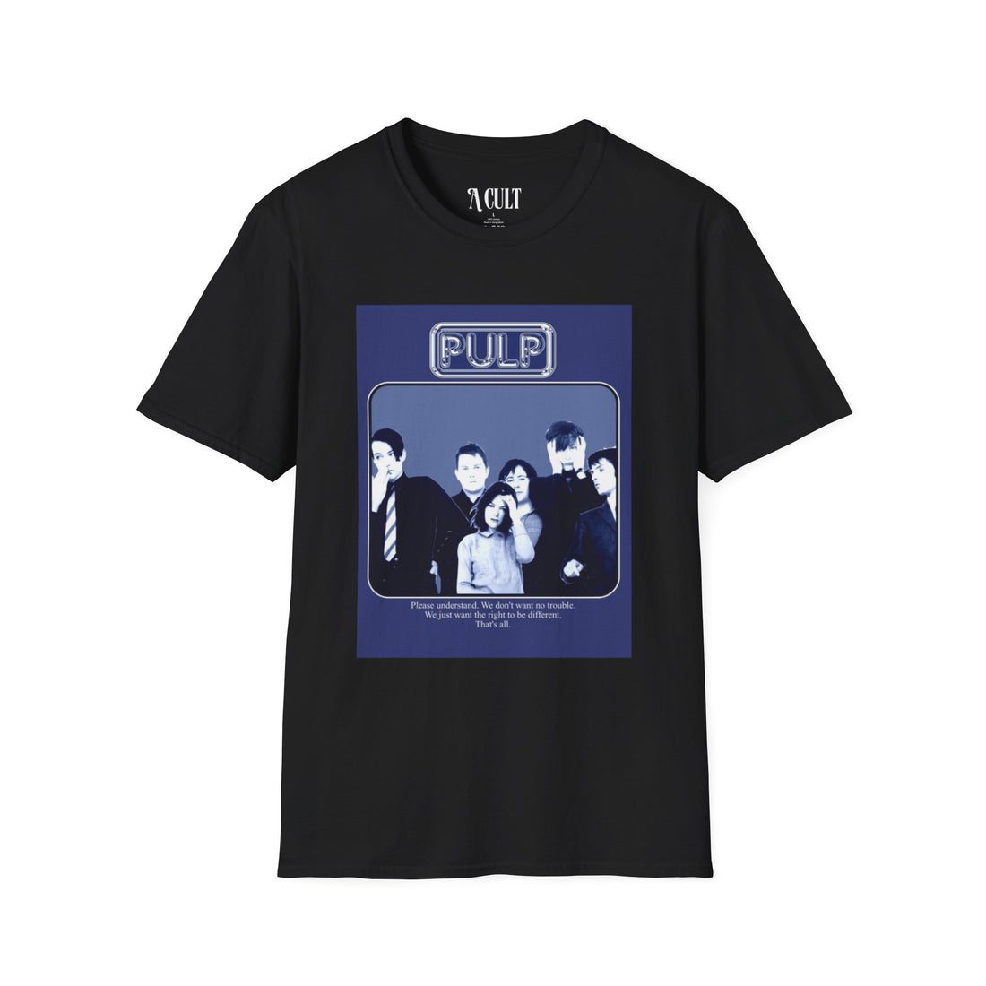 Pulp - Right To Be Different - Unisex Soft-Style T-Shirt