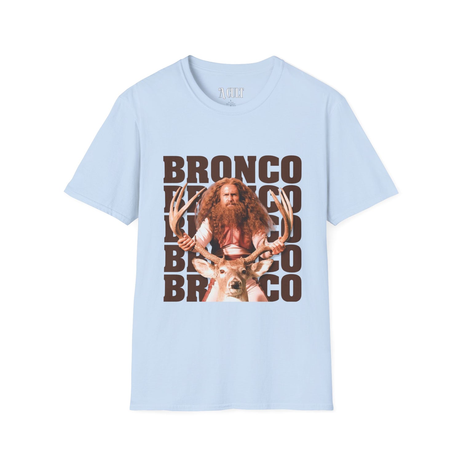 Gentlemen Broncos - Bronco and The Battle Stag - Unisex Soft-Style T-Shirt