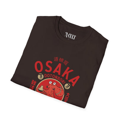 Osaka Dotonbori - Drunken Octopus - Unisex Soft-Style T-Shirt