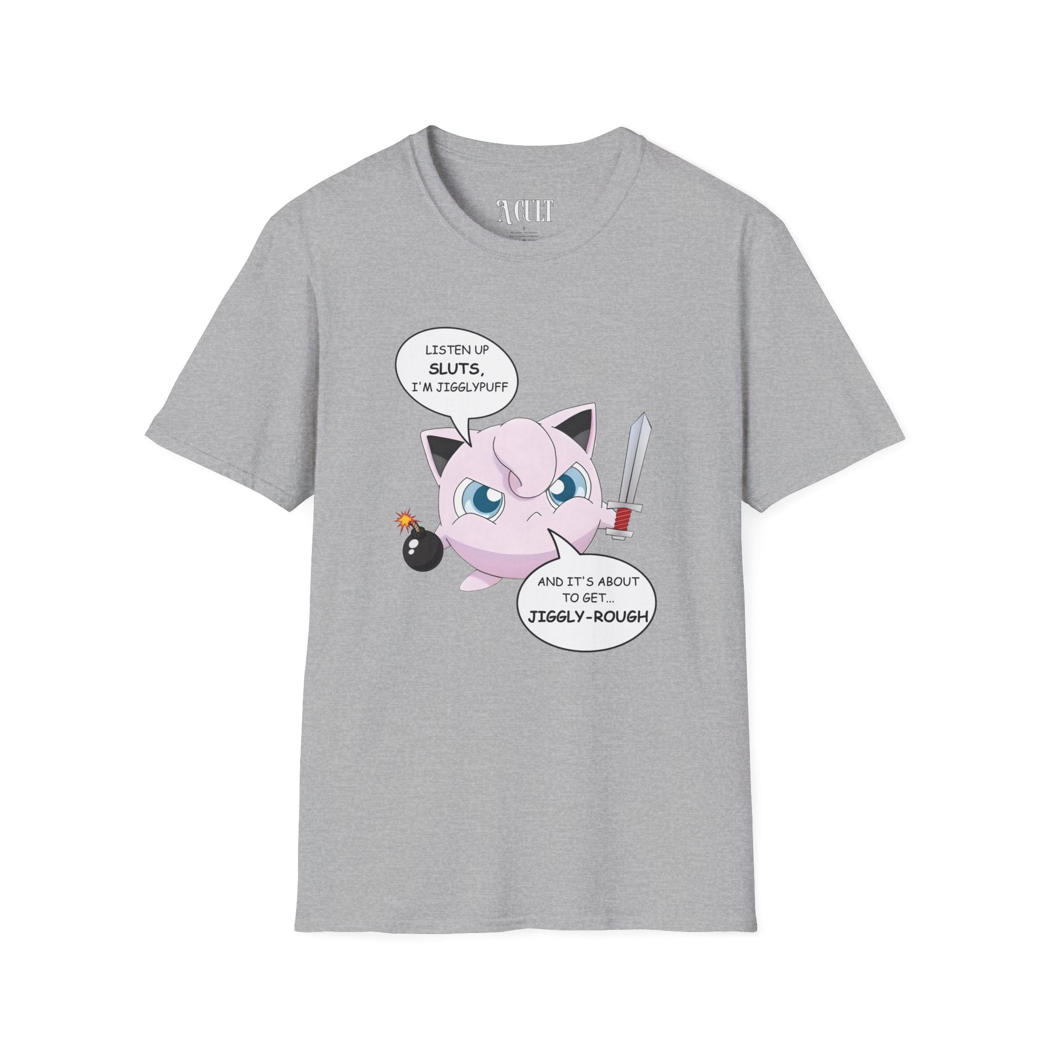 Pokemon - Jigglyrough - Unisex Soft-Style T-Shirt