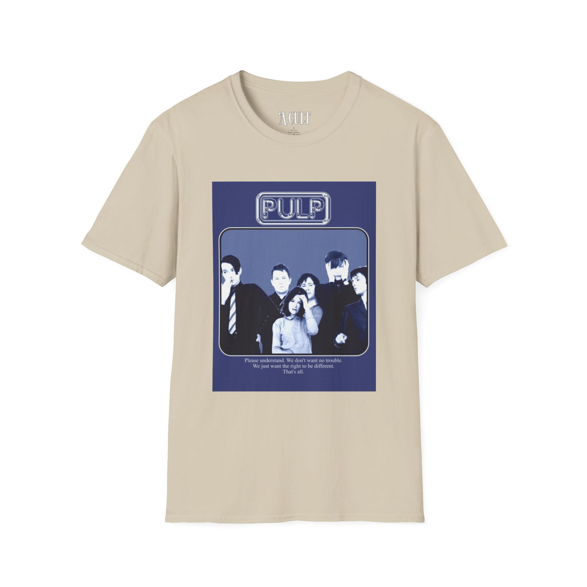 Pulp - Right To Be Different - Unisex Soft-Style T-Shirt